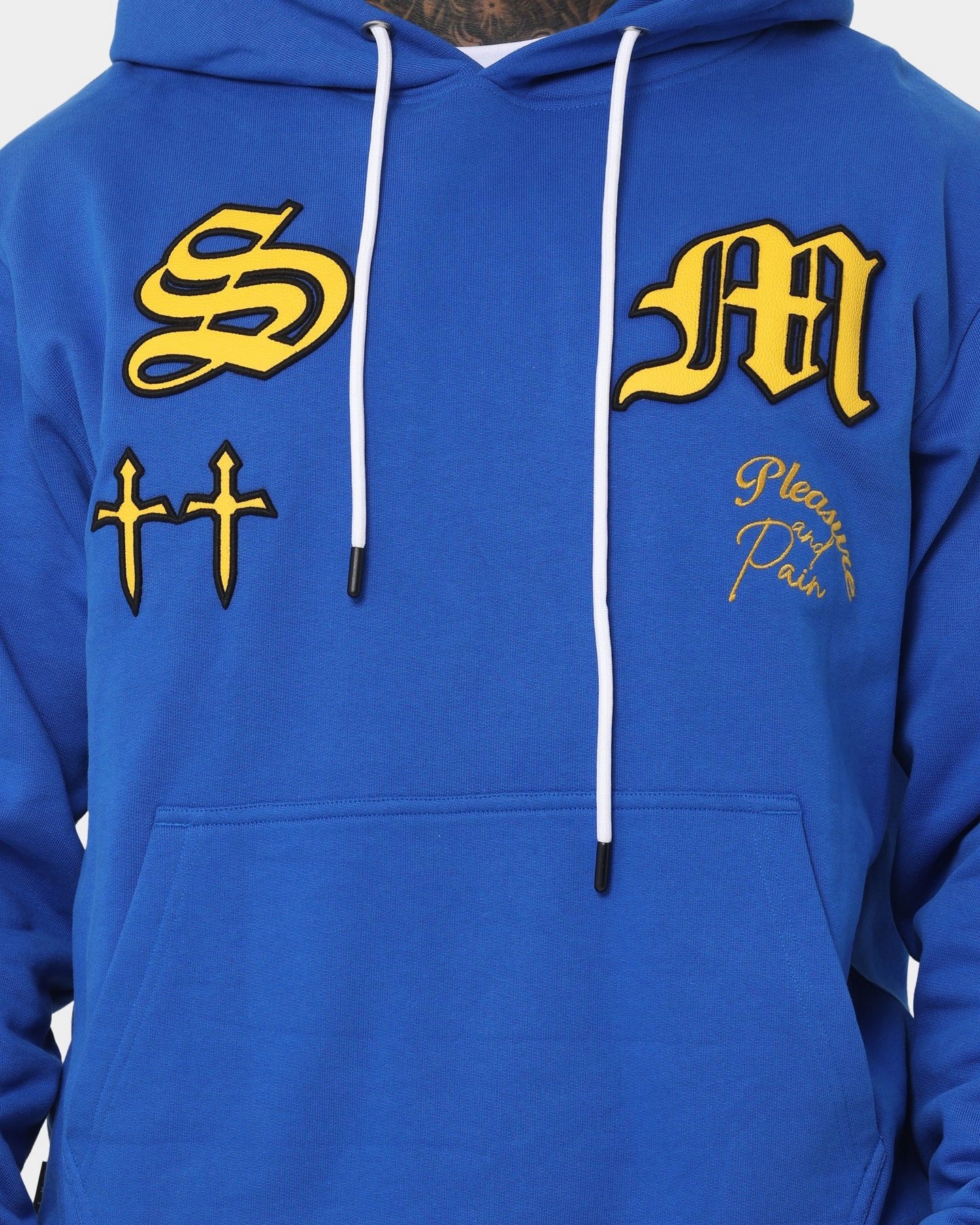 suitable for sunny days Saint Morta Graveyard Hoodie Royal/Black/Gold
