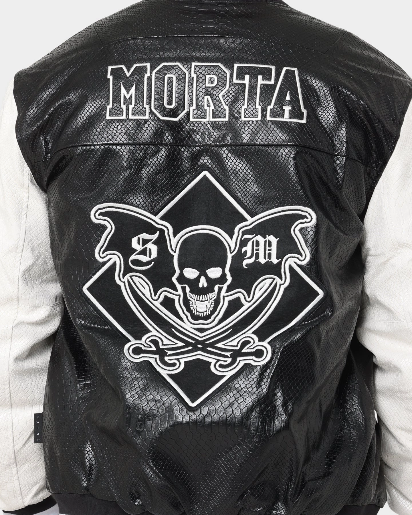 Saint Morta Graveyard Reptile Jacket Black/White belt suitable for cosplay