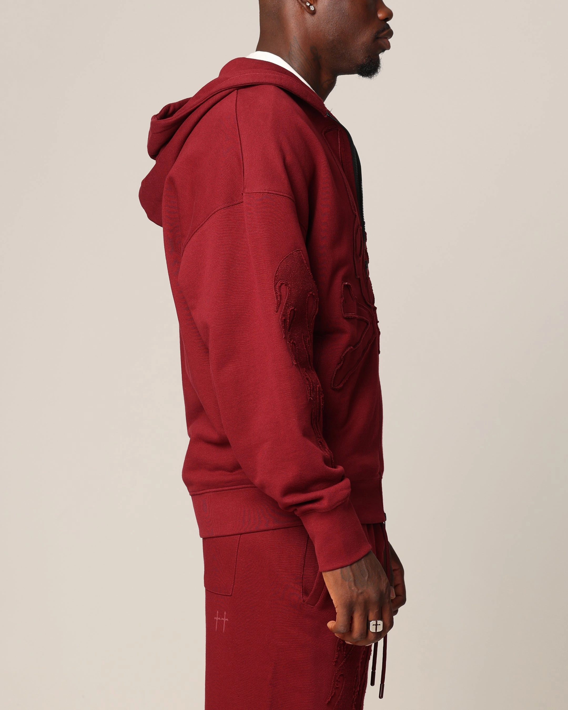 Saint Morta Hellfire Zip Hoodie Lava Thrive insulated