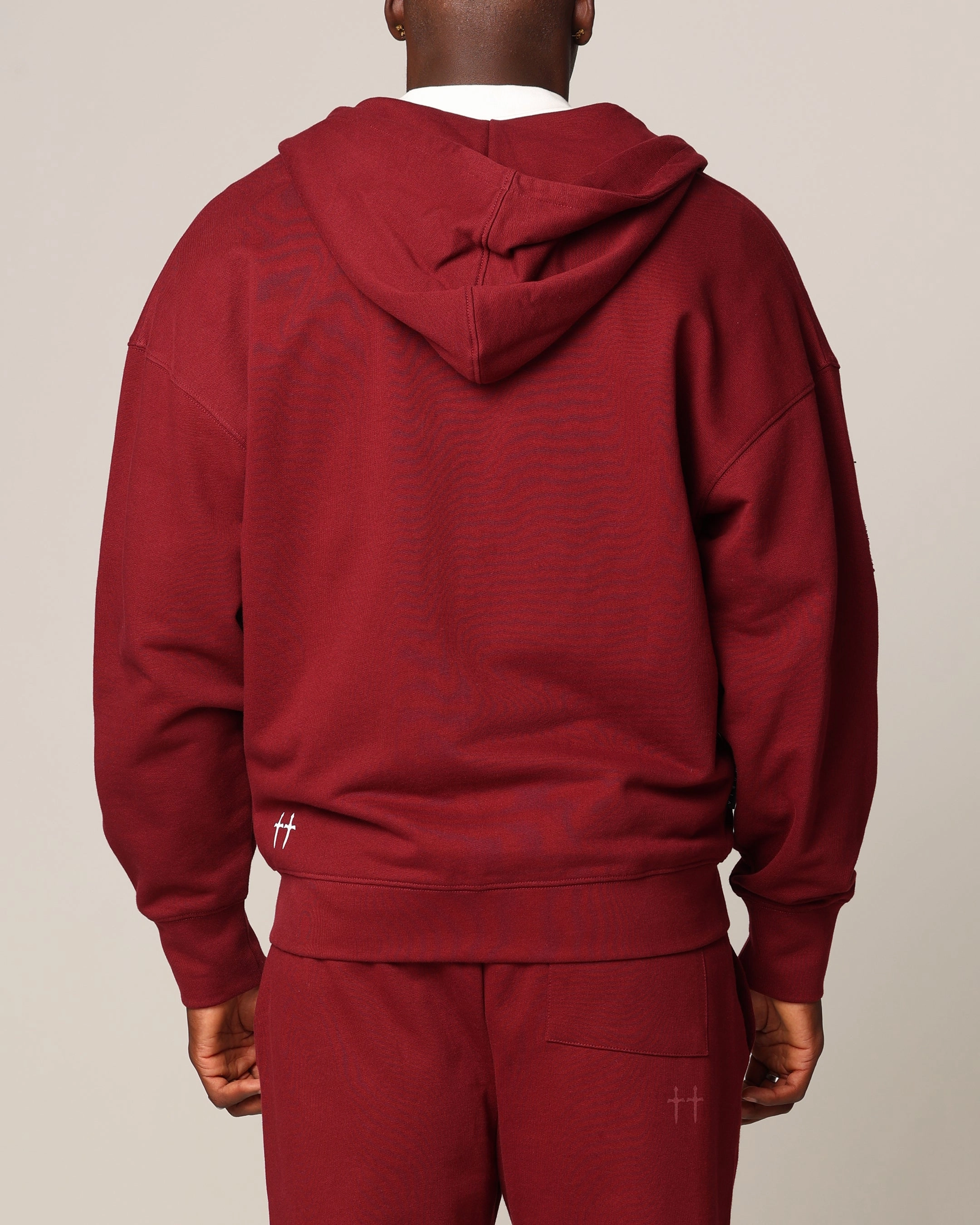 Mother's Day Non Irritating Seams Saint Morta Hellfire Zip Hoodie Lava