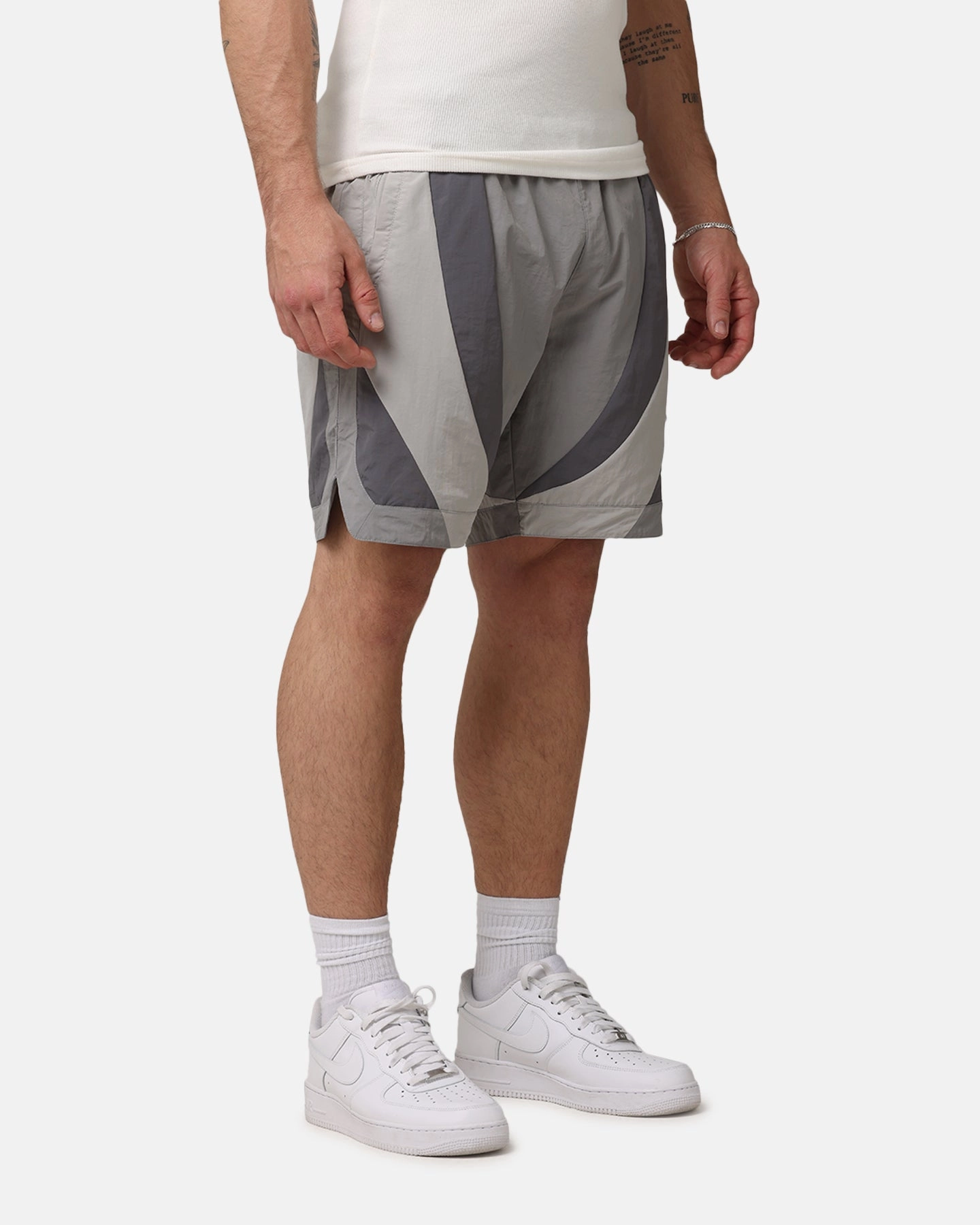 Compression Lining Quick Dry Fabric Saint Morta Holy Grail Nylon Shorts Grey