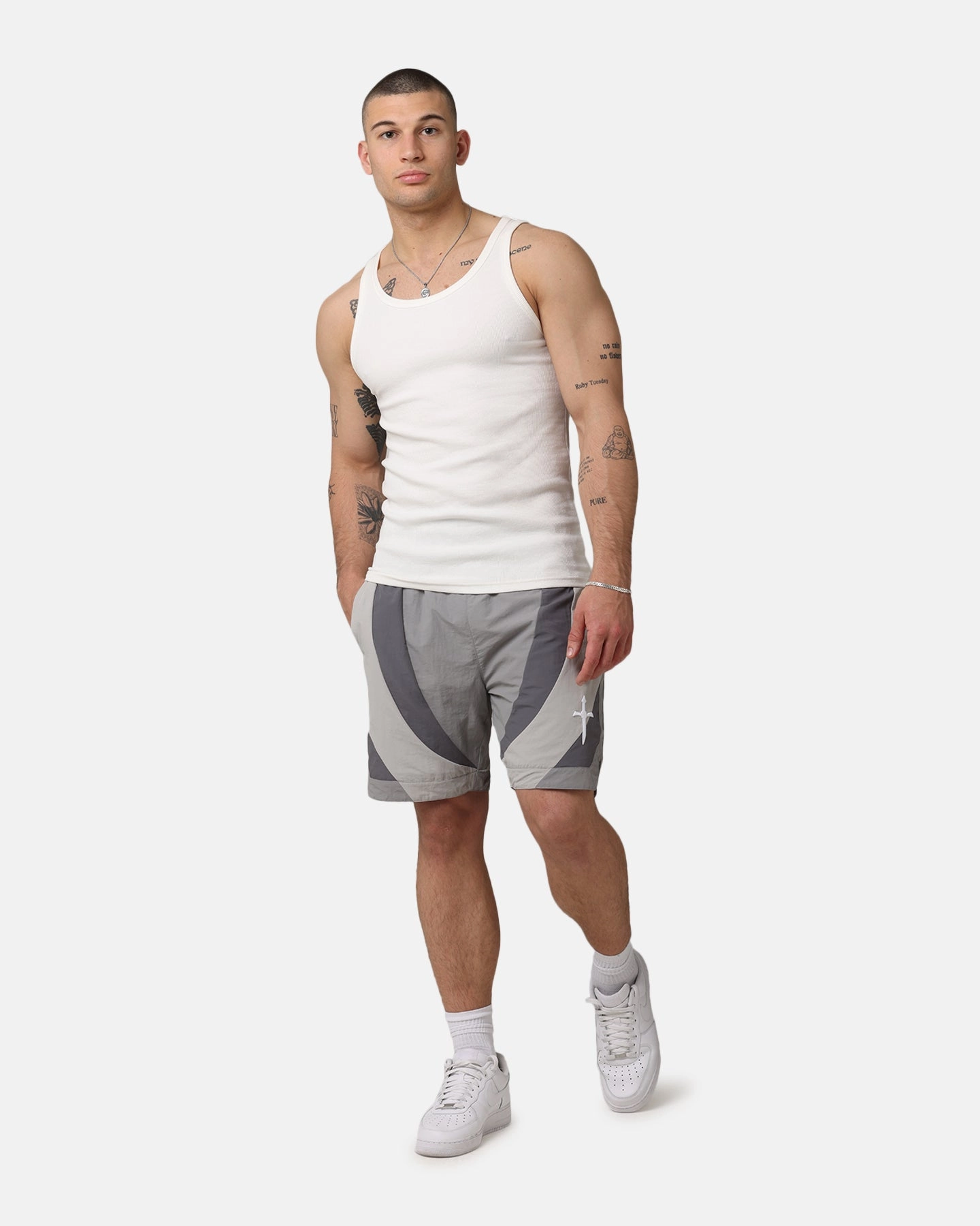 Saint Morta Holy Grail Nylon Shorts Grey Outdoor Apparel Casual Days