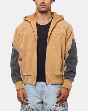 Viewpoint Nano Coated Fabric Saint Morta Hooded Workwear Jacket Tan/Black