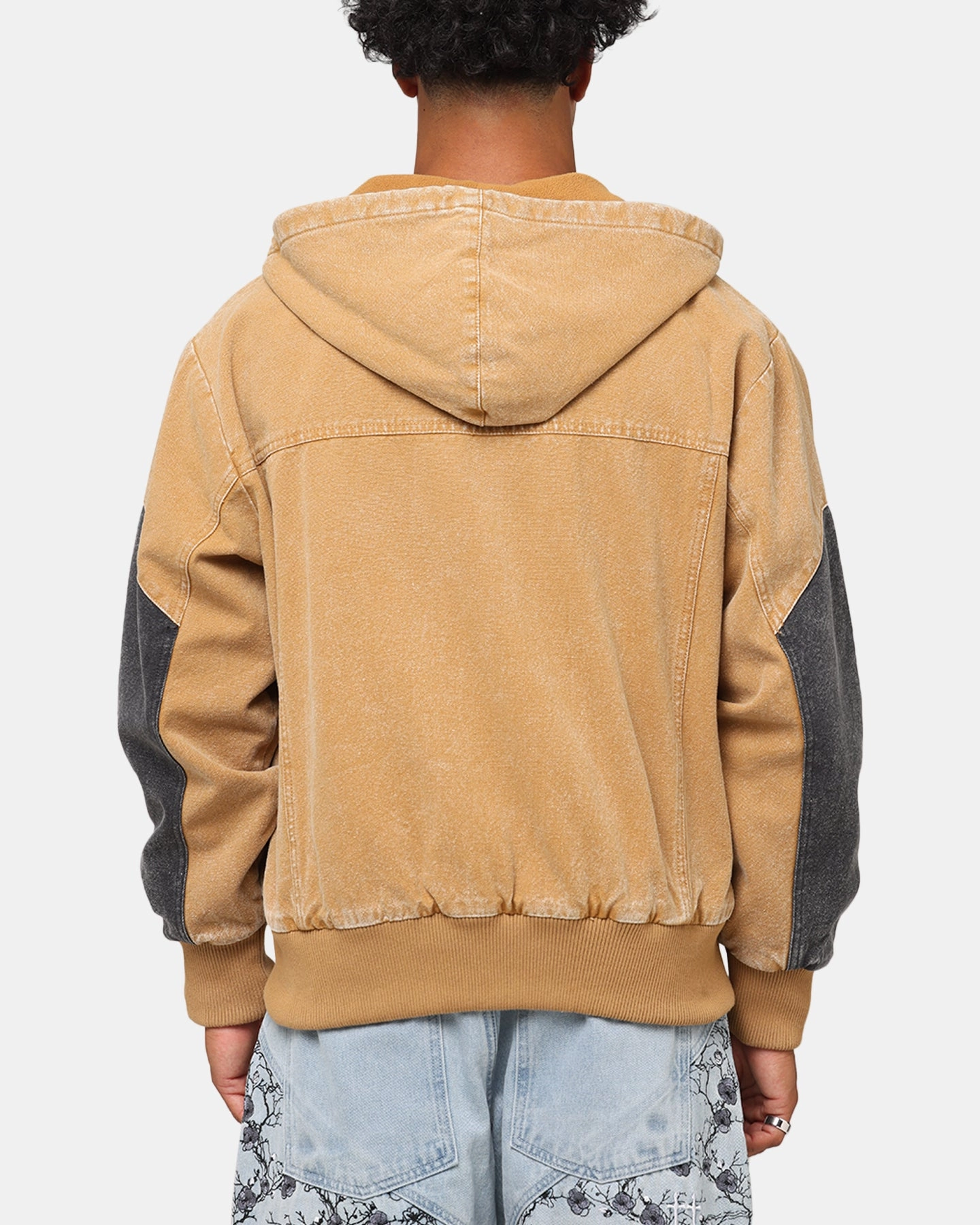 Saint Morta Hooded Workwear Jacket Tan/Black variety Outdoor Style