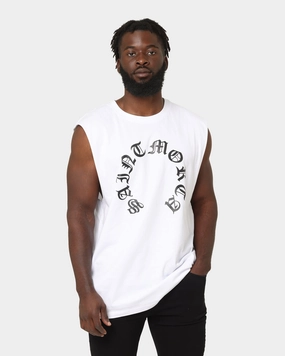 right size Saint Morta Humanity Oversized Muscle T-Shirt White