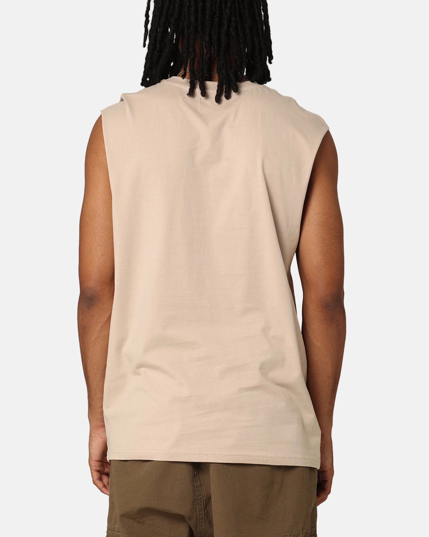 Saint Morta Interlock Oversized Muscle T-Shirt Stone Sustainable production