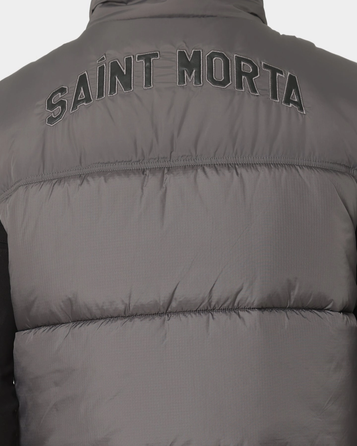 Non Bulky Insulation NoiseFreeMaterial Saint Morta Kingdom Puffer Vest Dark Grey