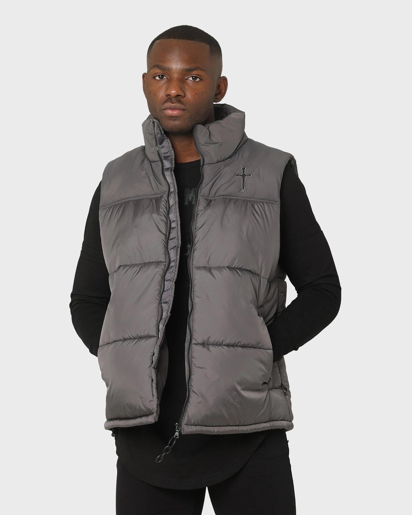 Airflow channels Smooth Gliding Liners Saint Morta Kingdom Puffer Vest Dark Grey