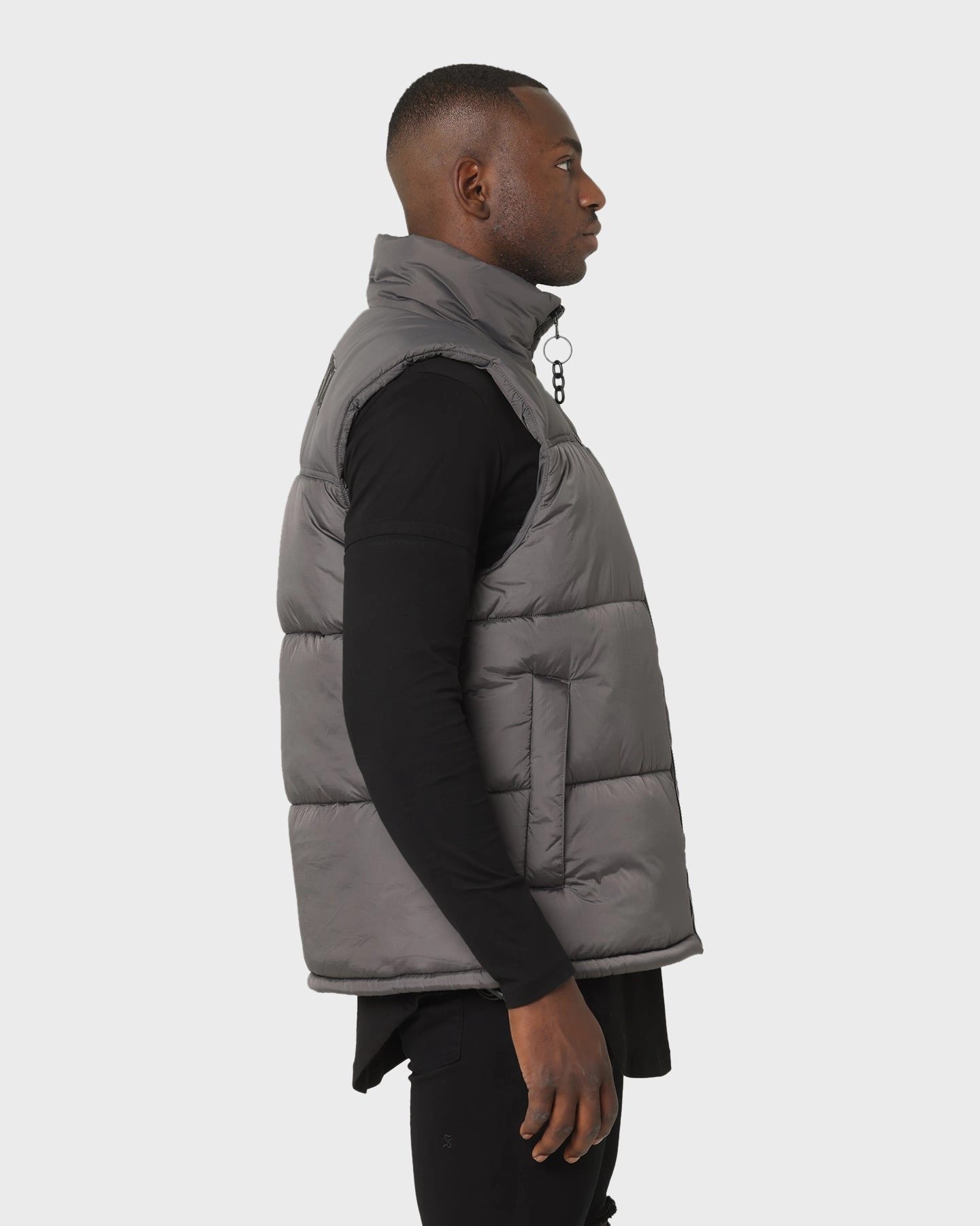 Compression Fold Design suitable for talent shows Saint Morta Kingdom Puffer Vest Dark Grey