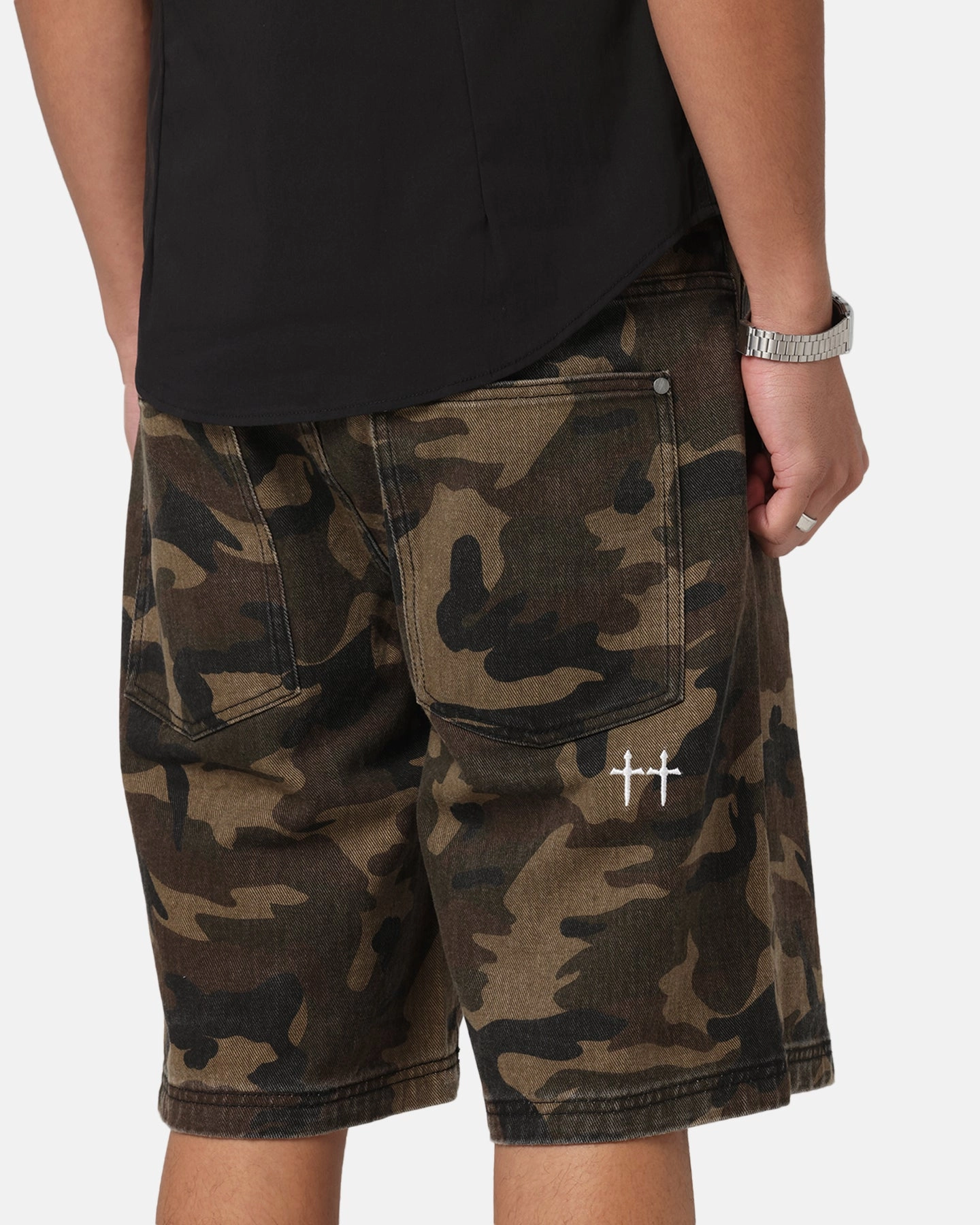 evening dress Saint Morta Kingdomcome Baggy Shorts Woodland Camo