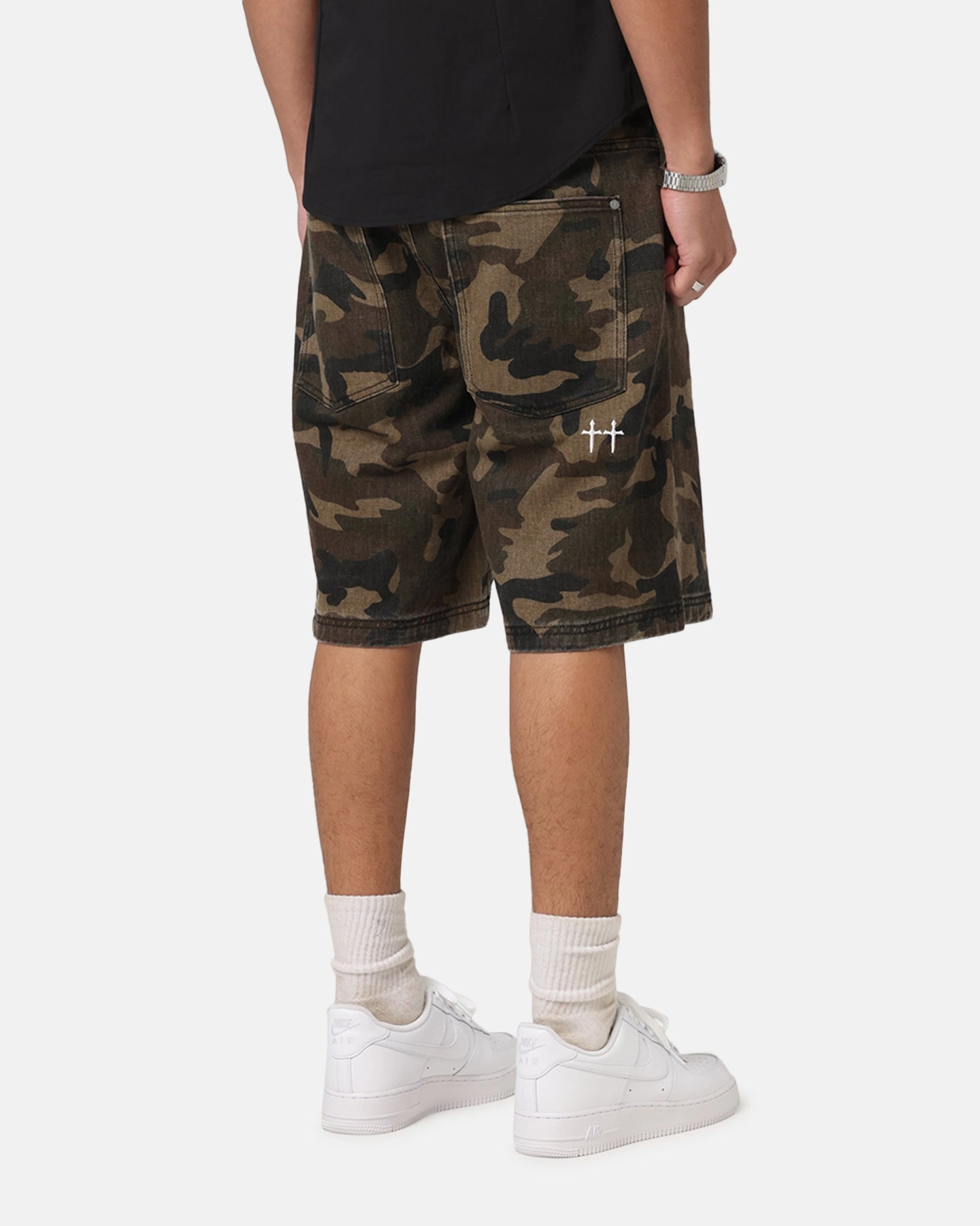 Clean Stretch Free Movement Saint Morta Kingdomcome Baggy Shorts Woodland Camo