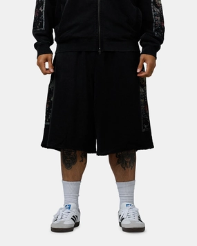 FlexibleMobility Saint Morta Kingdomcome Baggy Sweat Shorts Vintage Black