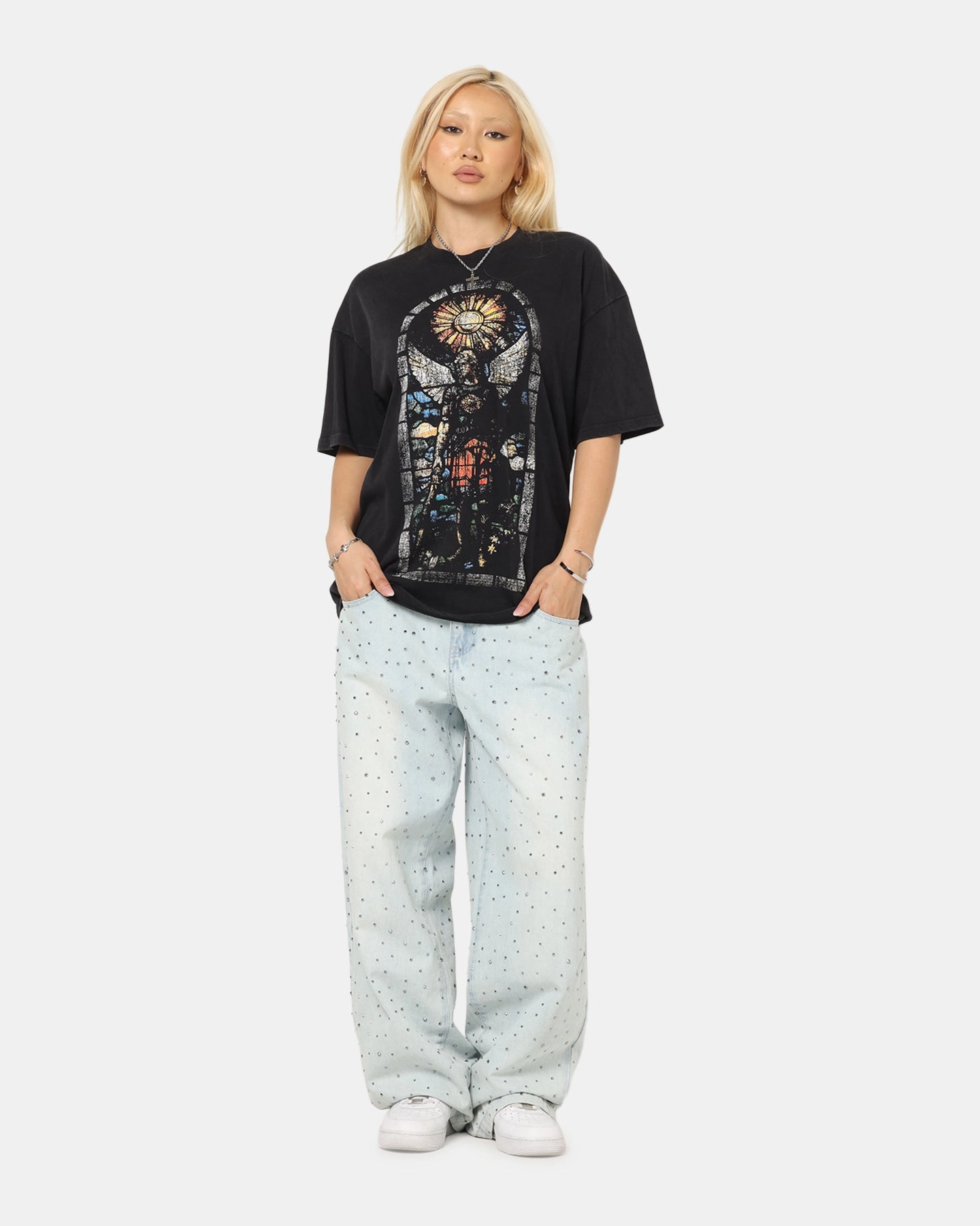 Light Fit Wear Sporty Look Saint Morta Kingdomcome T-Shirt Vintage Black
