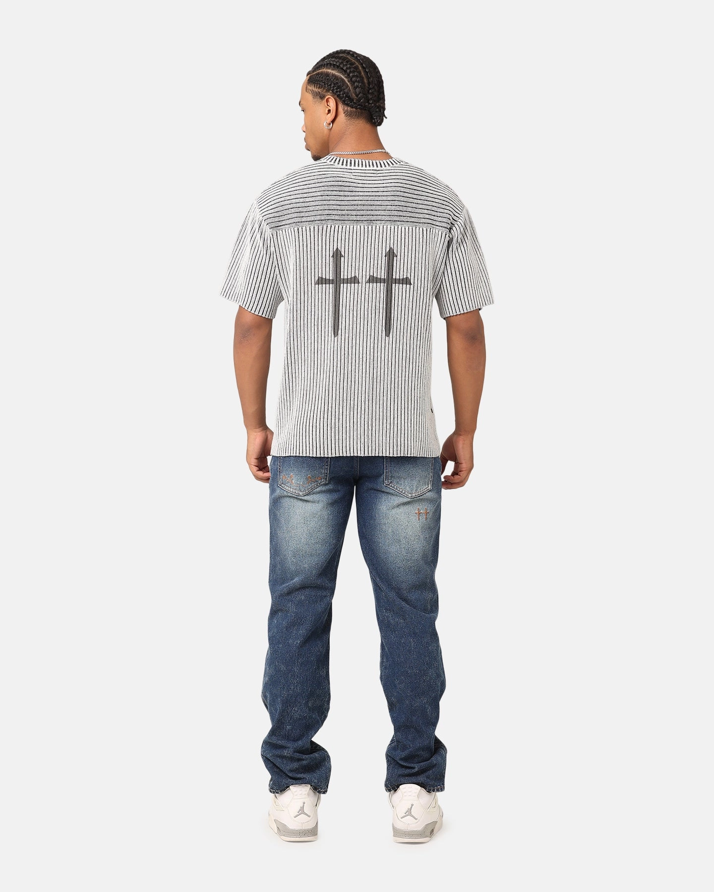 Saint Morta Knitted Football Jersey Grey Quick Dry Technology