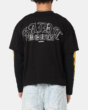 Effortless Comfort Wear Saint Morta La Flame Long Sleeve T-Shirt Black