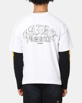 Outdoor Leisure Trendy Basics Saint Morta La Flame Long Sleeve T-Shirt White/Black