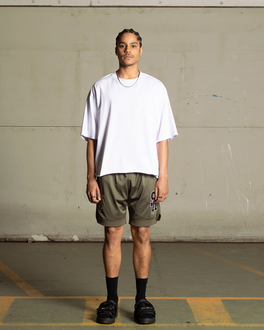 Saint Morta La Rambla Basketball Shorts Khaki Green summer breeze shrink-resistant
