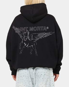 graduation Quality Saint Morta Liberty Boxy Hoodie Black