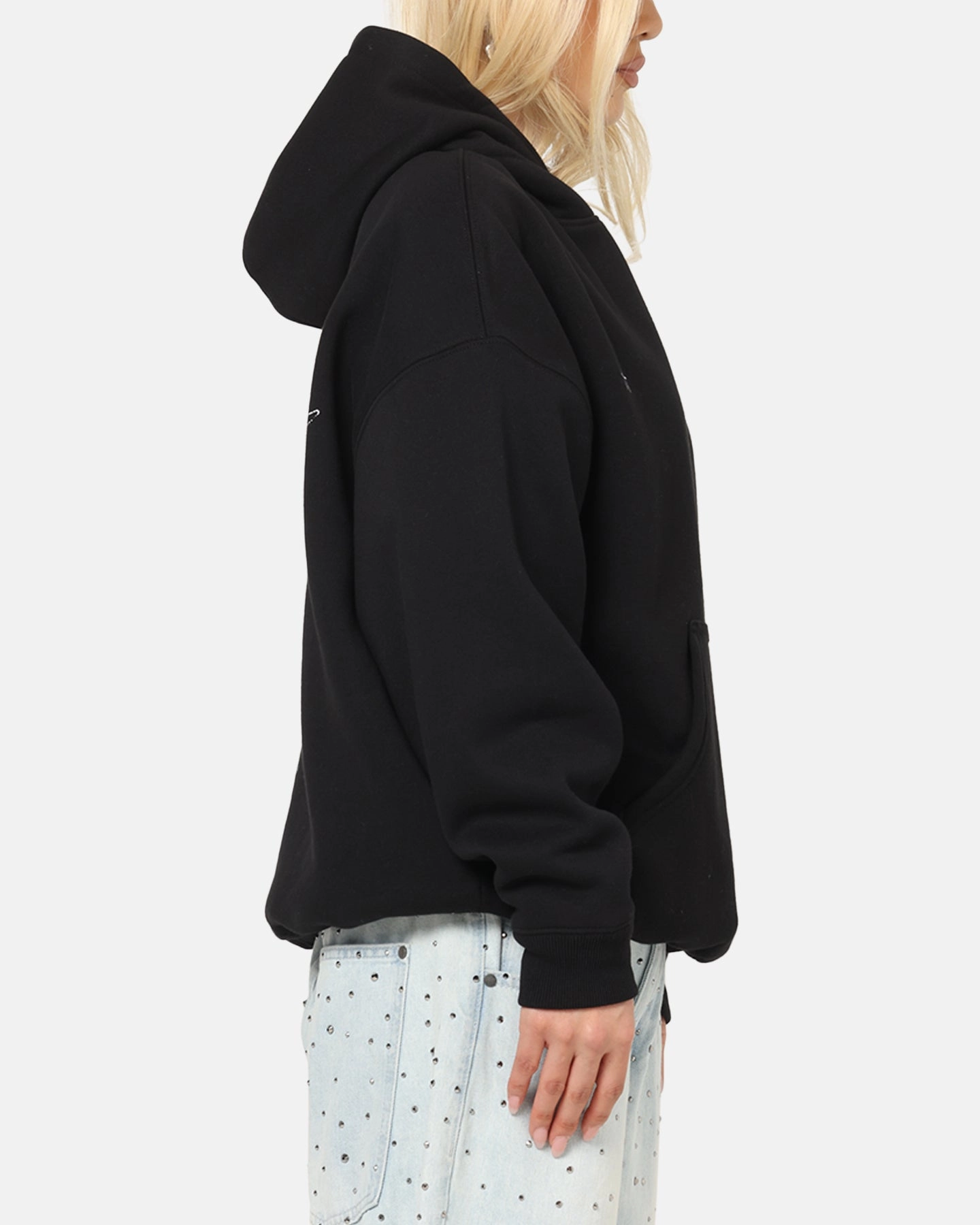 Saint Morta Liberty Boxy Hoodie Black countryside