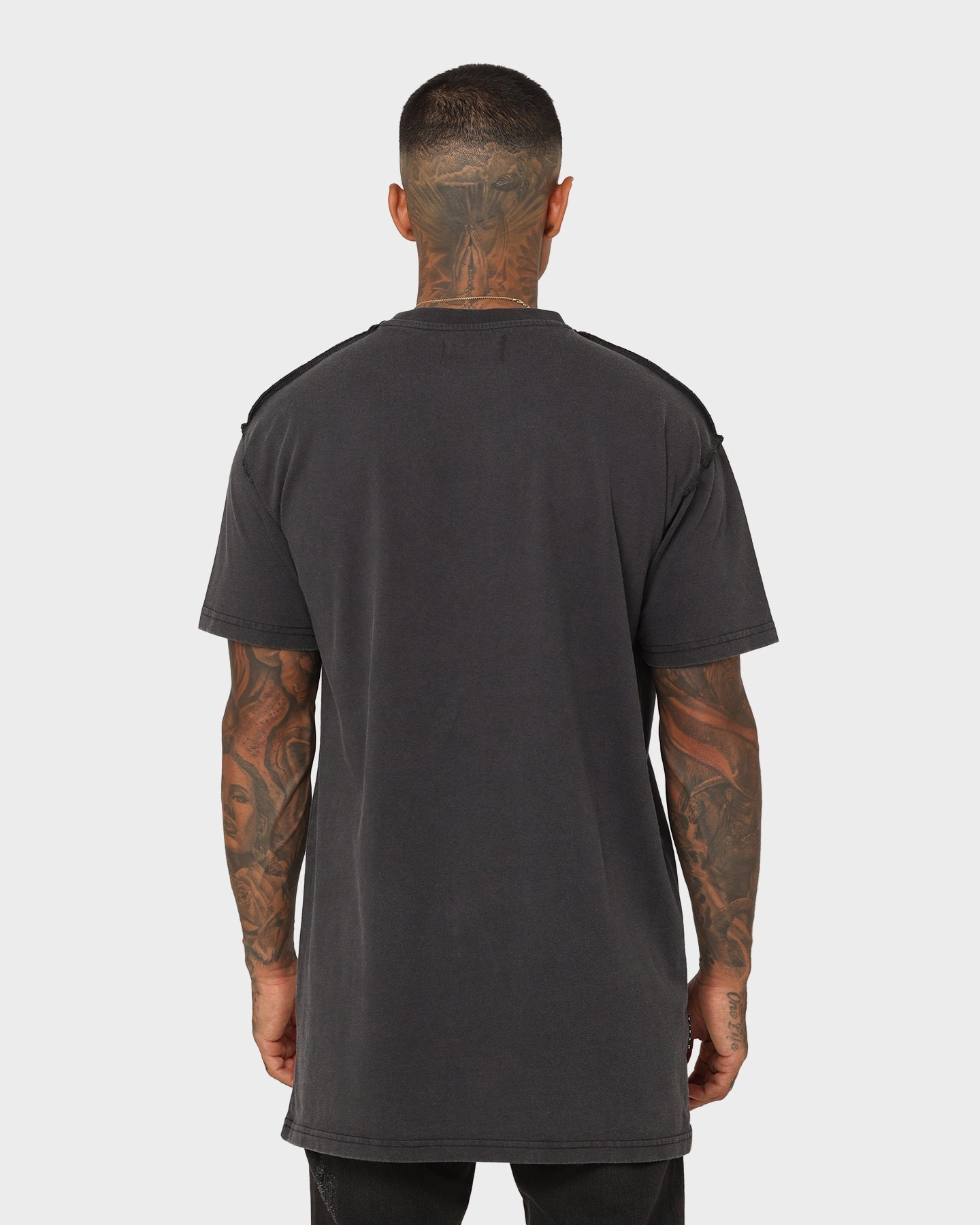 Non Irritating Seams Saint Morta Logo T-Shirt Vintage Black