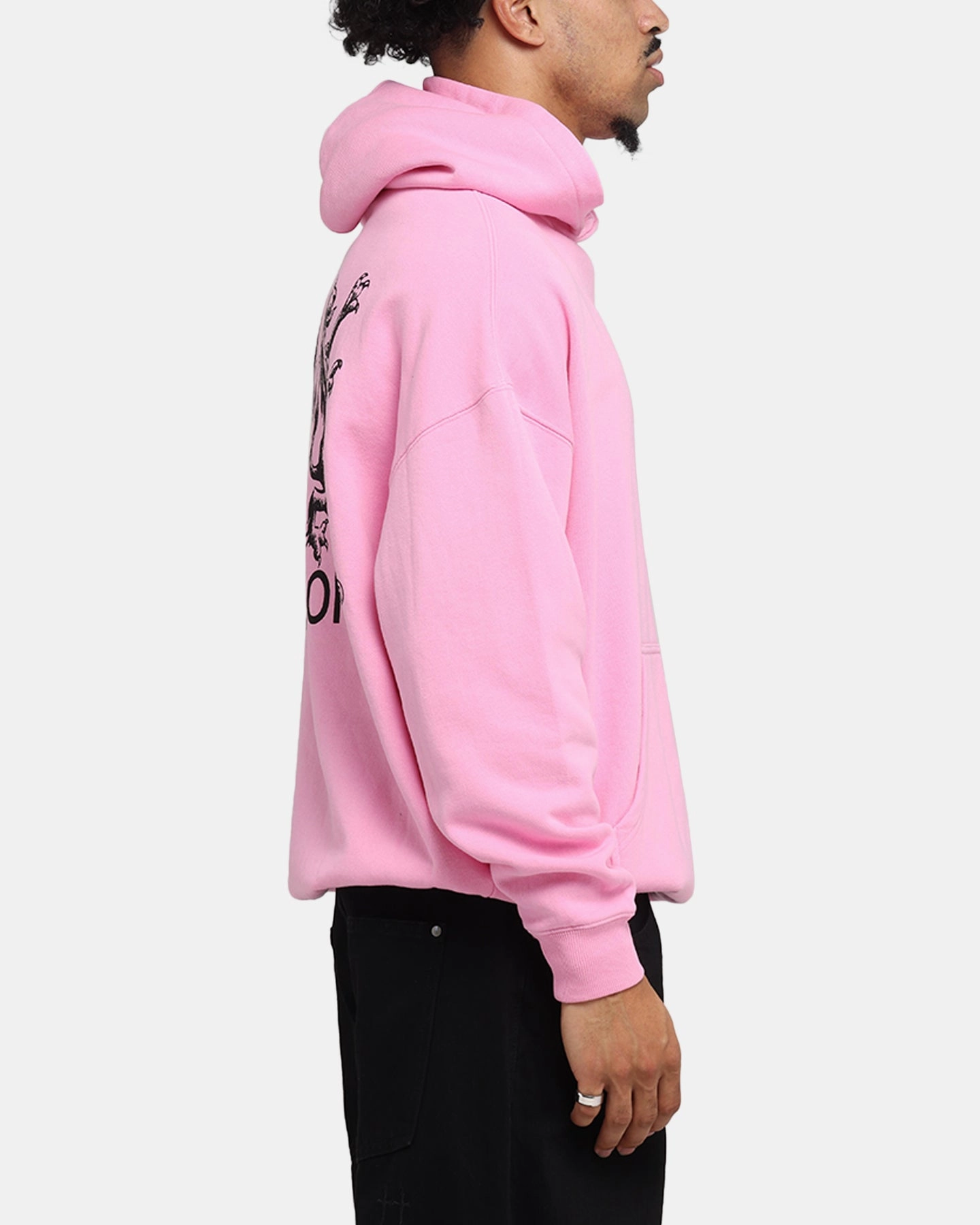 Souvenir - like Saint Morta Lover Club Boxy Hoodie Pink