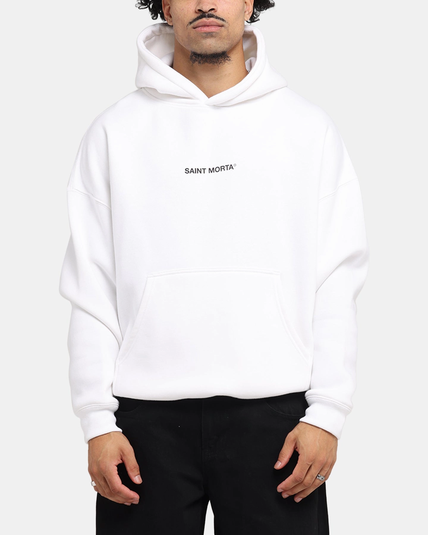 vibration - resistance test passed Enthusiast - targeted Saint Morta Lover Club Boxy Hoodie White