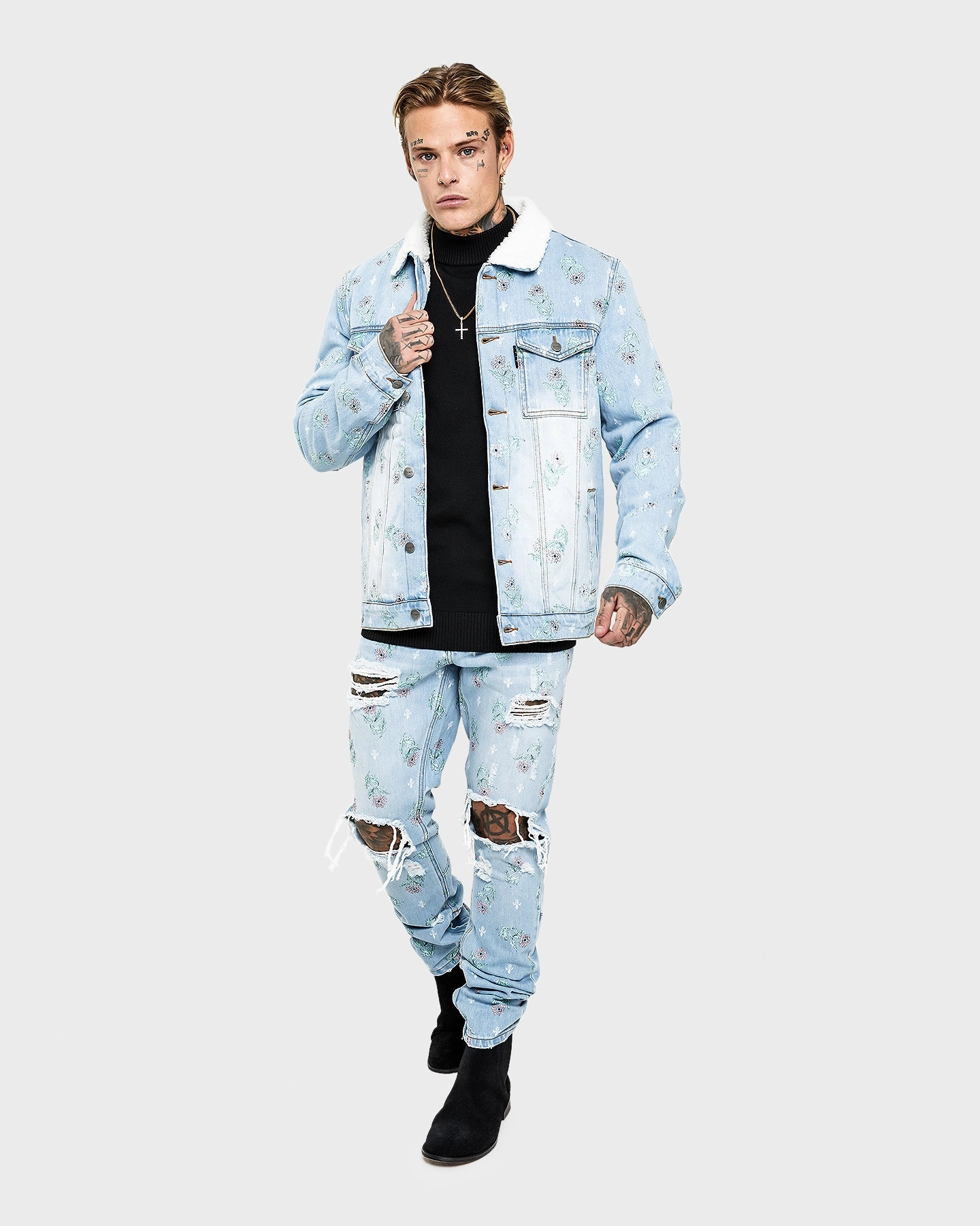 Saint Morta Lover Denim Jacket Superwash Blue City Ready vacation