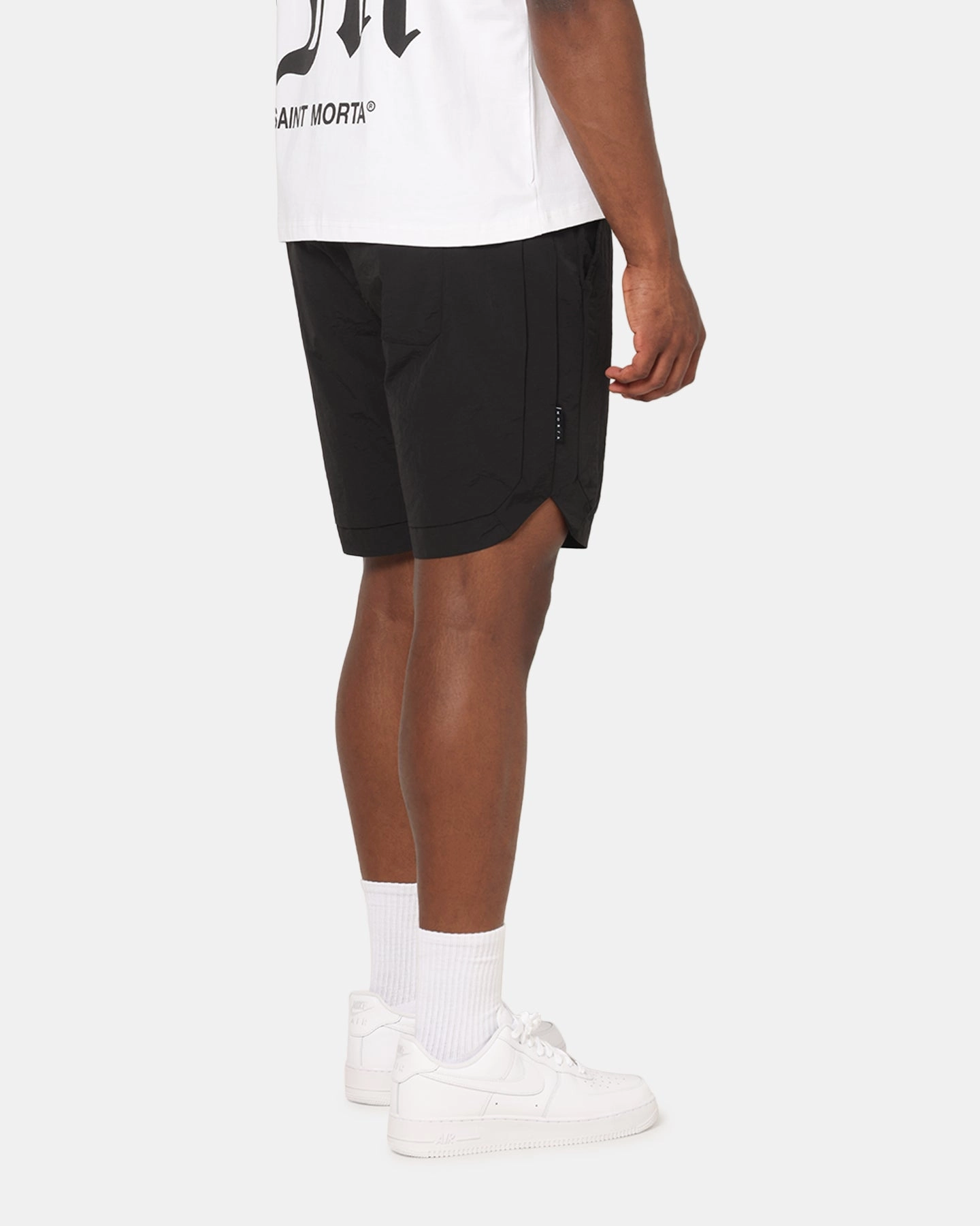 Saint Morta Lucius Shorts Black/Pink camping clothes