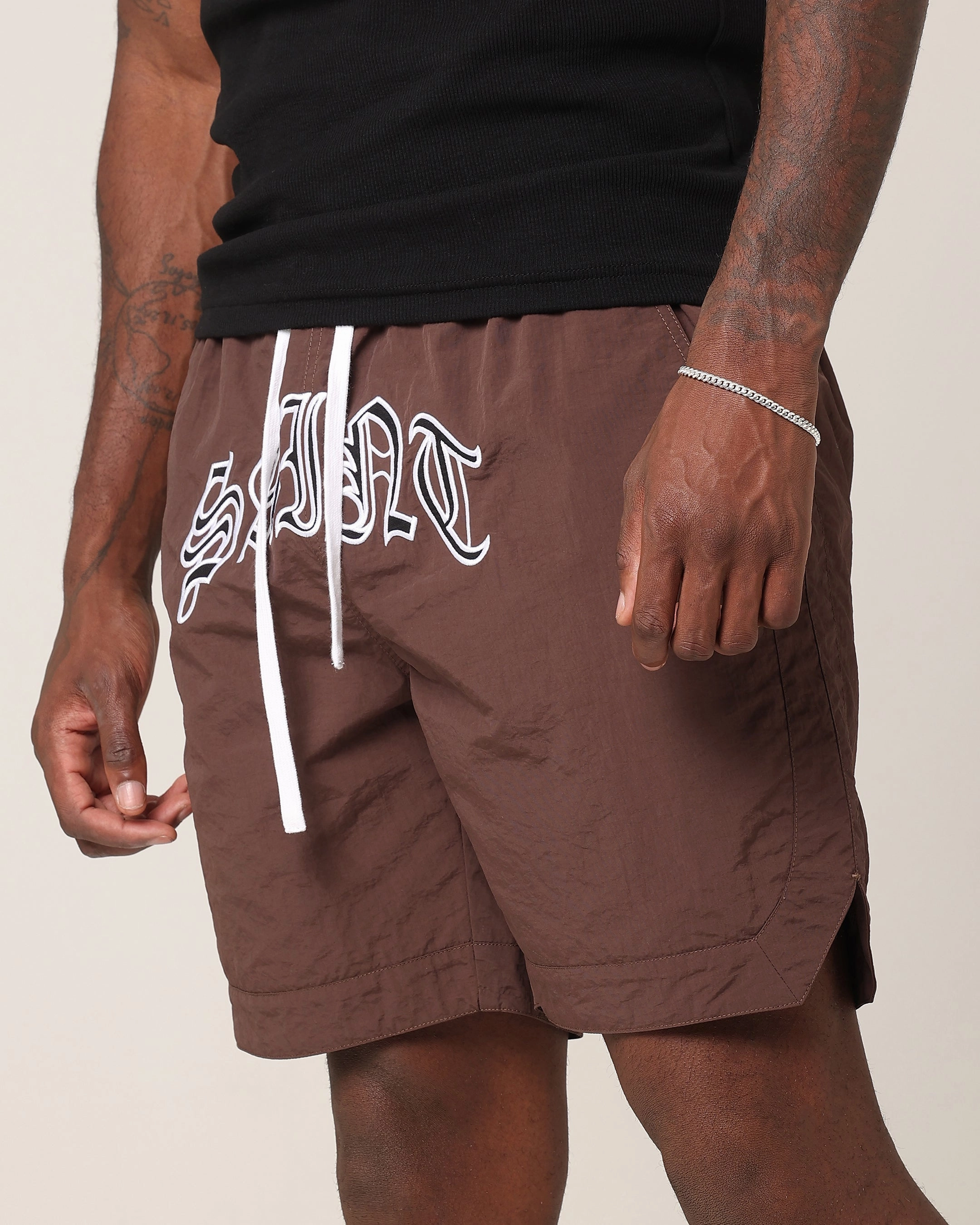 Exclusive item Saint Morta Lucius Shorts Chocolate