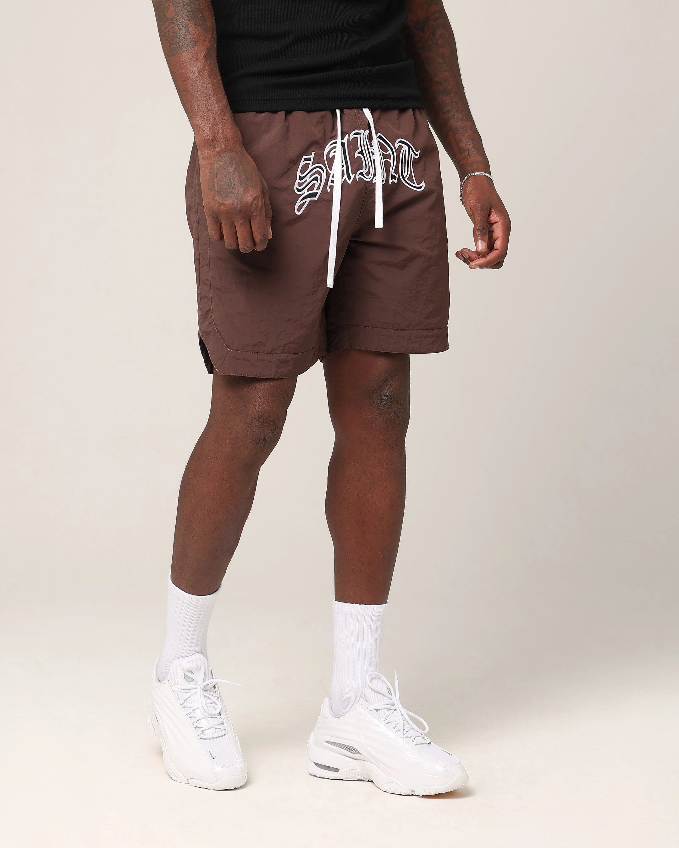 basketball clothing Saint Morta Lucius Shorts Chocolate