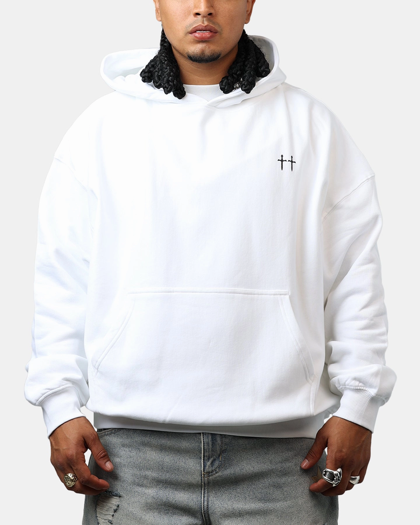 Thermal Insulation Layer Saint Morta Maiden Boxy Hoodie White