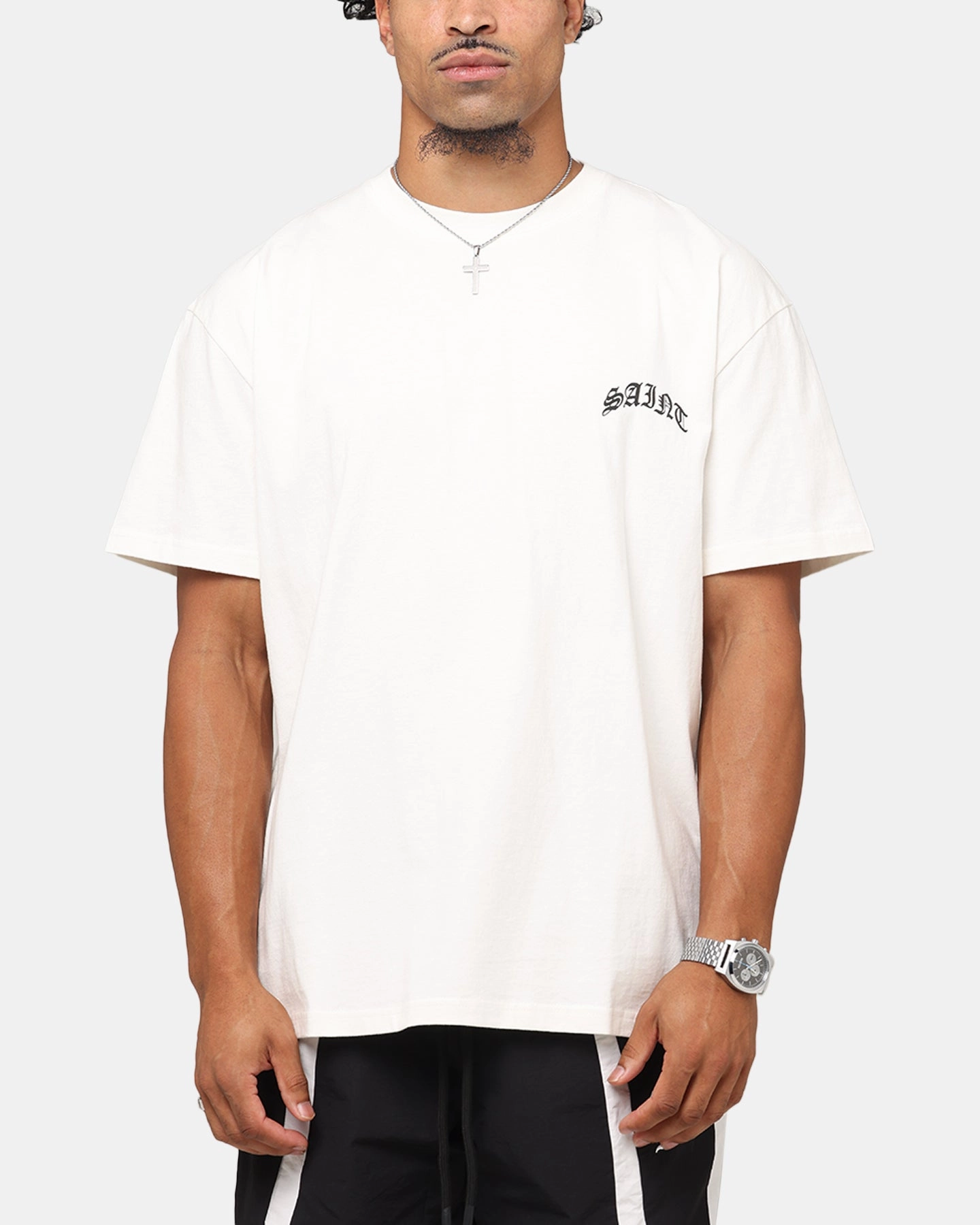 Saint Morta Maiden Boxy T-Shirt Off White Comfortable Fit Wear