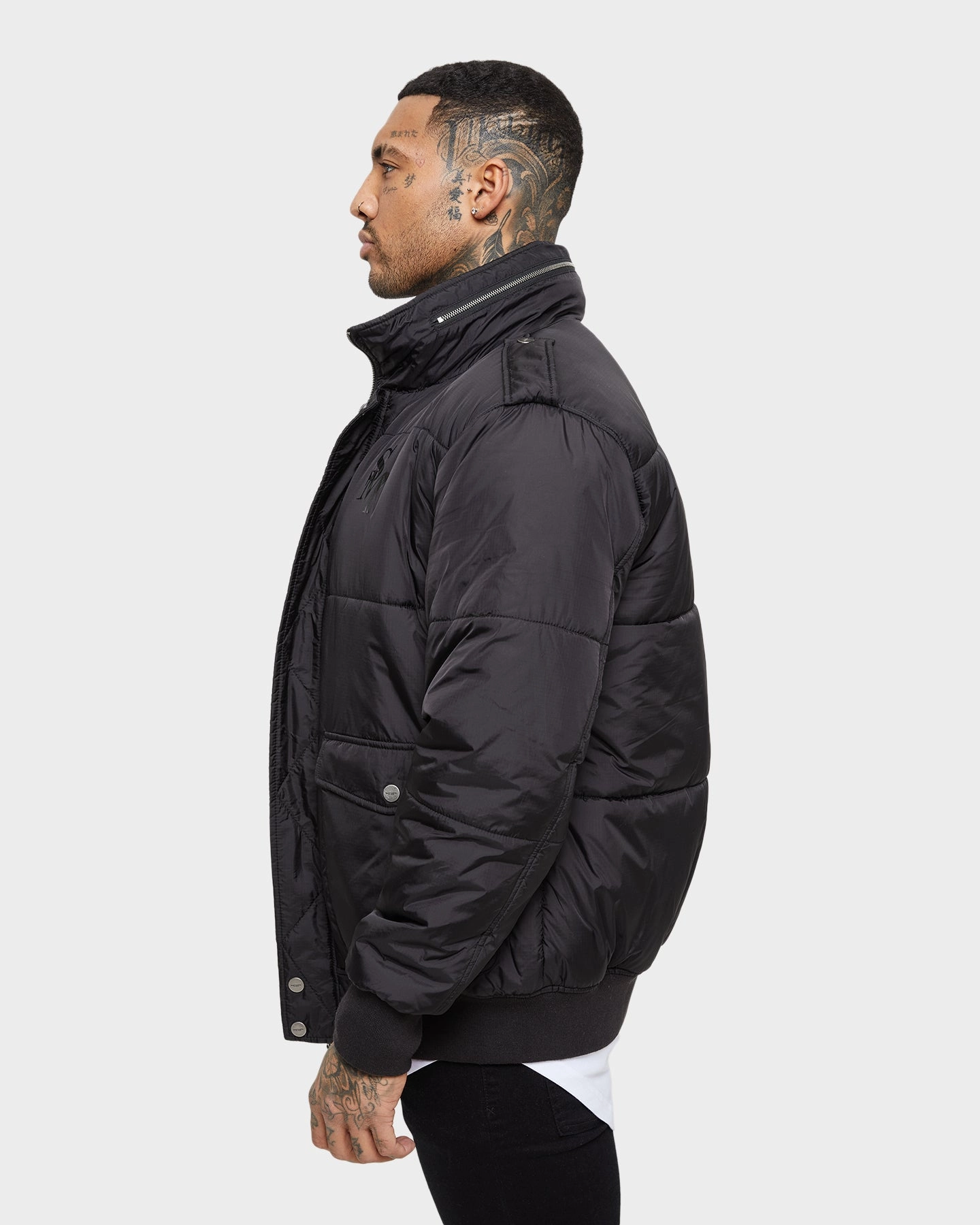 Saint Morta Maverick Puffer Jacket Black Sophisticated Packable Feature