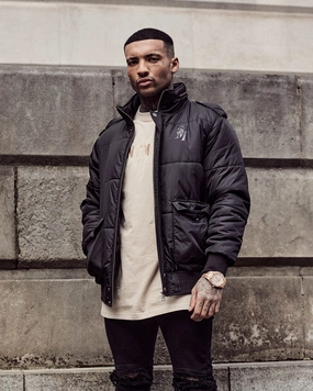 Charm warm material Saint Morta Maverick Puffer Jacket Black