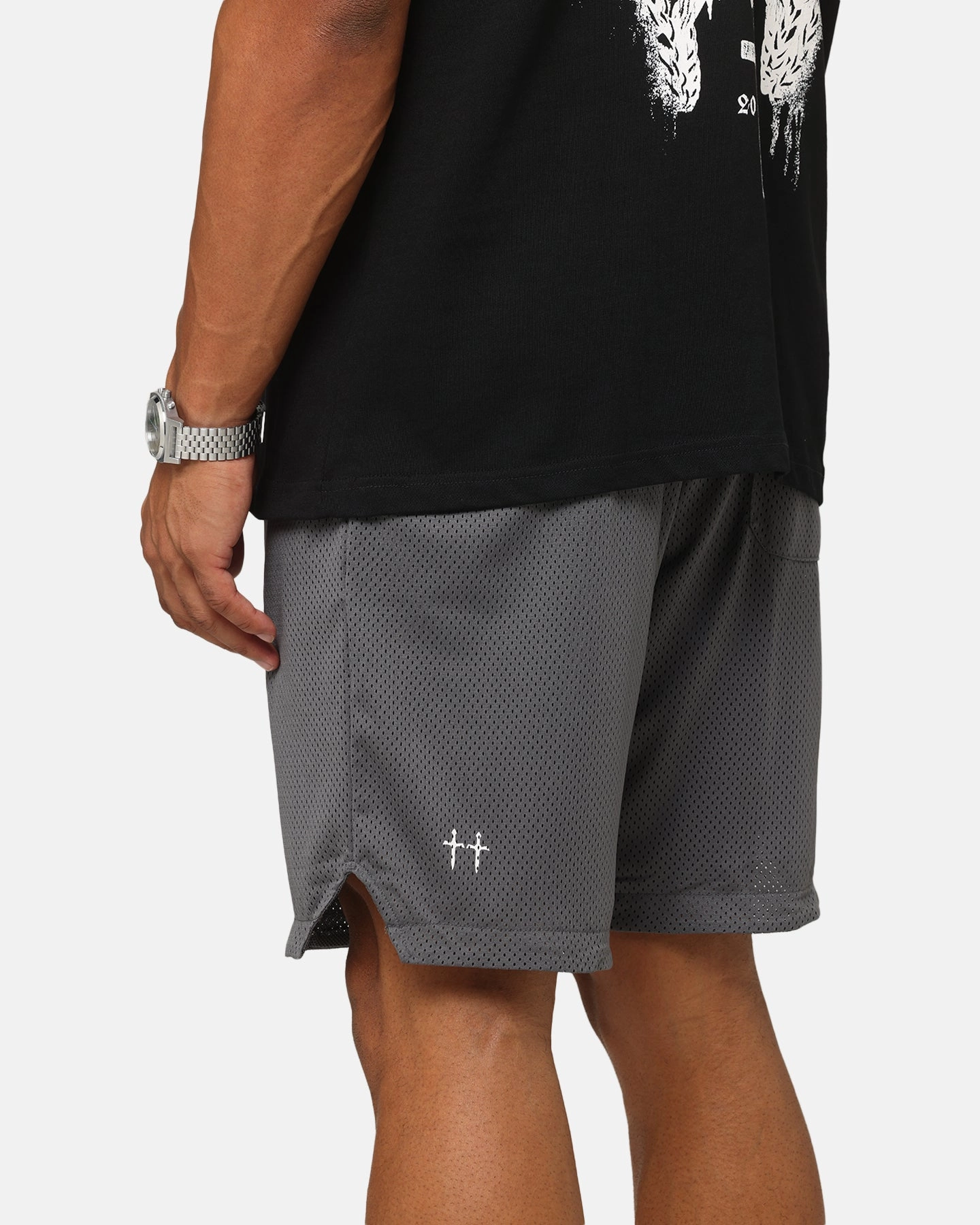 Saint Morta Members Club Mesh Shorts Dark Grey All Purpose Utility Fit