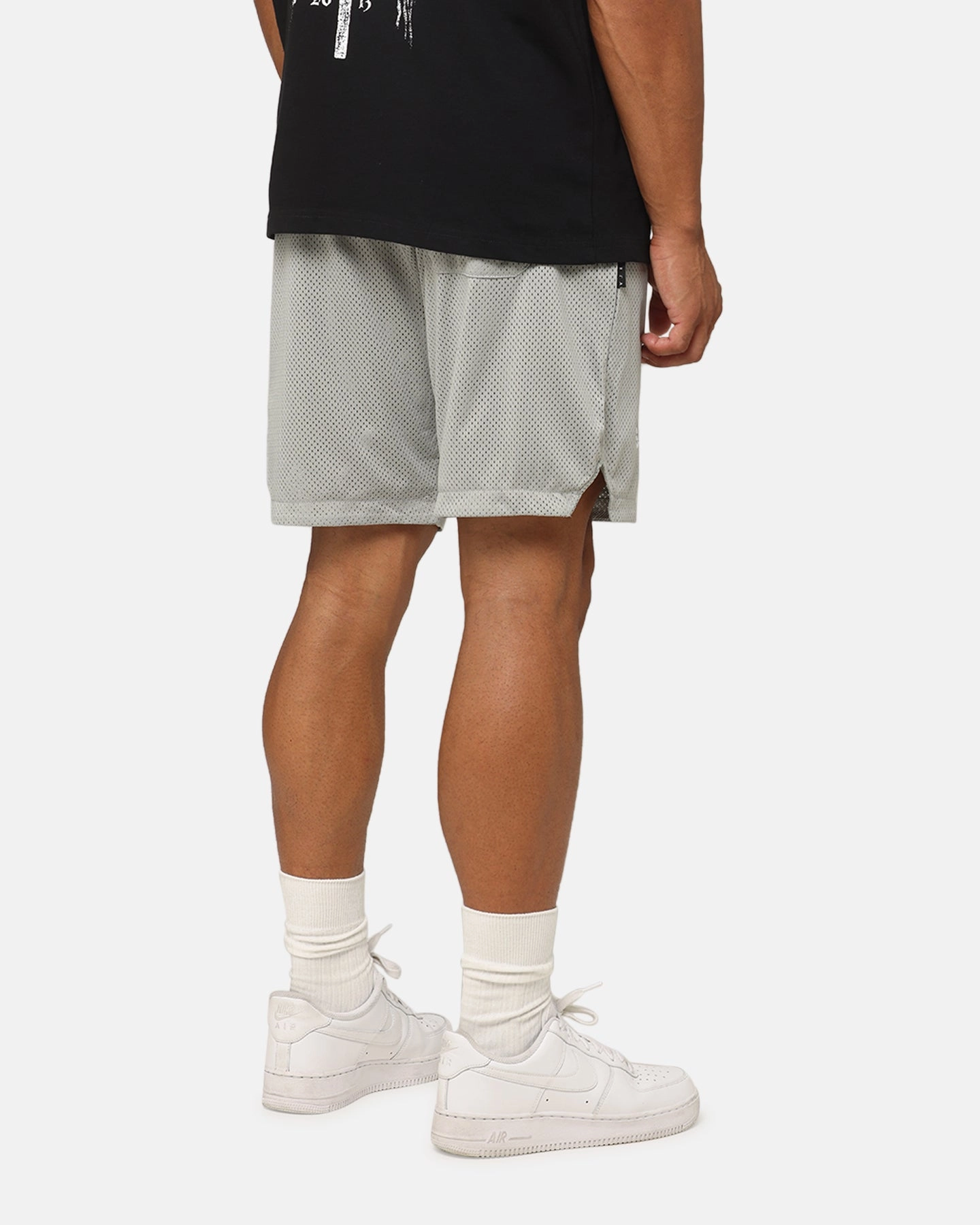 Saint Morta Members Club Mesh Shorts Light Grey Summer Wear