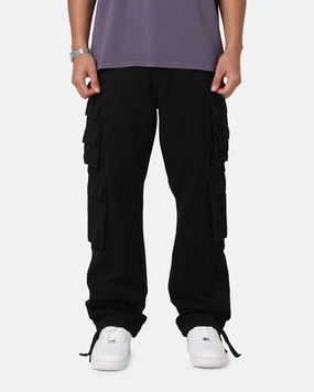 LightweightConstruction Saint Morta Modern Utility Cargo Pants Washed Black