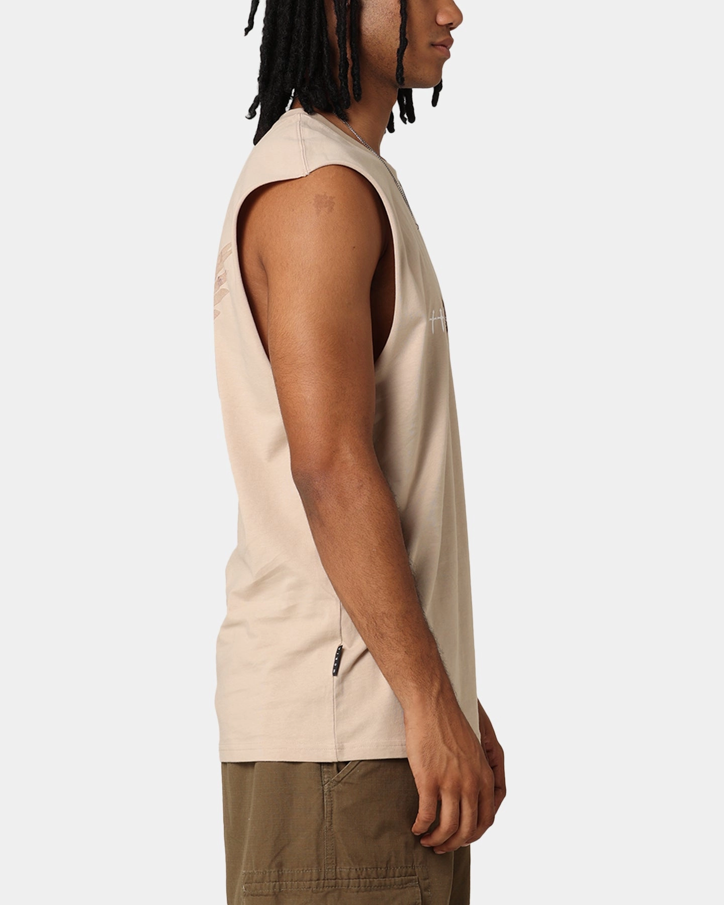 Timeless Wear Saint Morta Momento Mori Oversized Muscle T-Shirt Stone