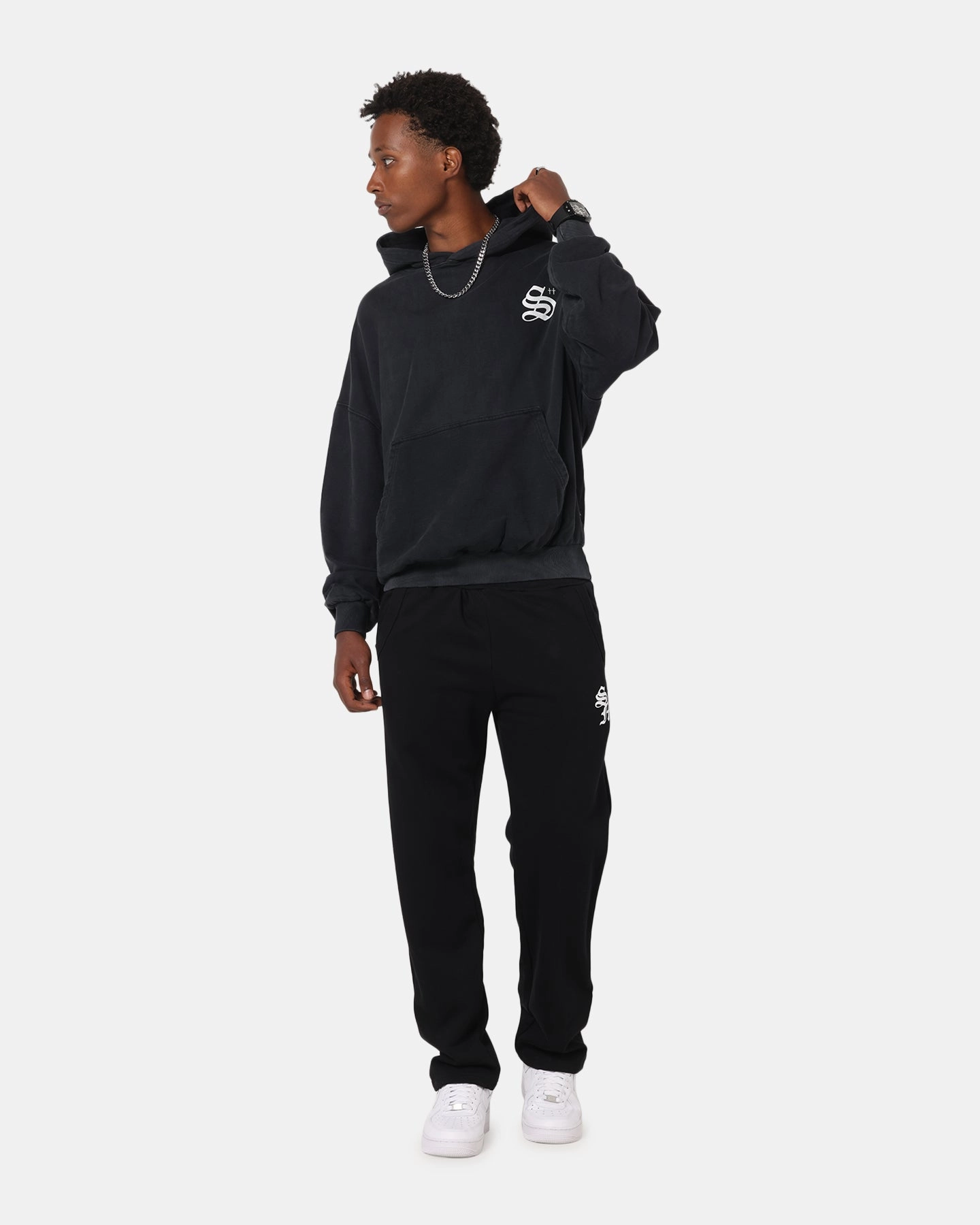 Saint Morta Monogram Pants Black Odor control
