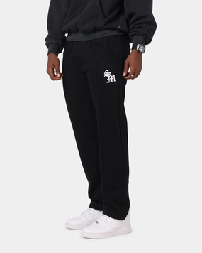Relaxed Fit ReinforcedKnees Saint Morta Monogram Pants Black