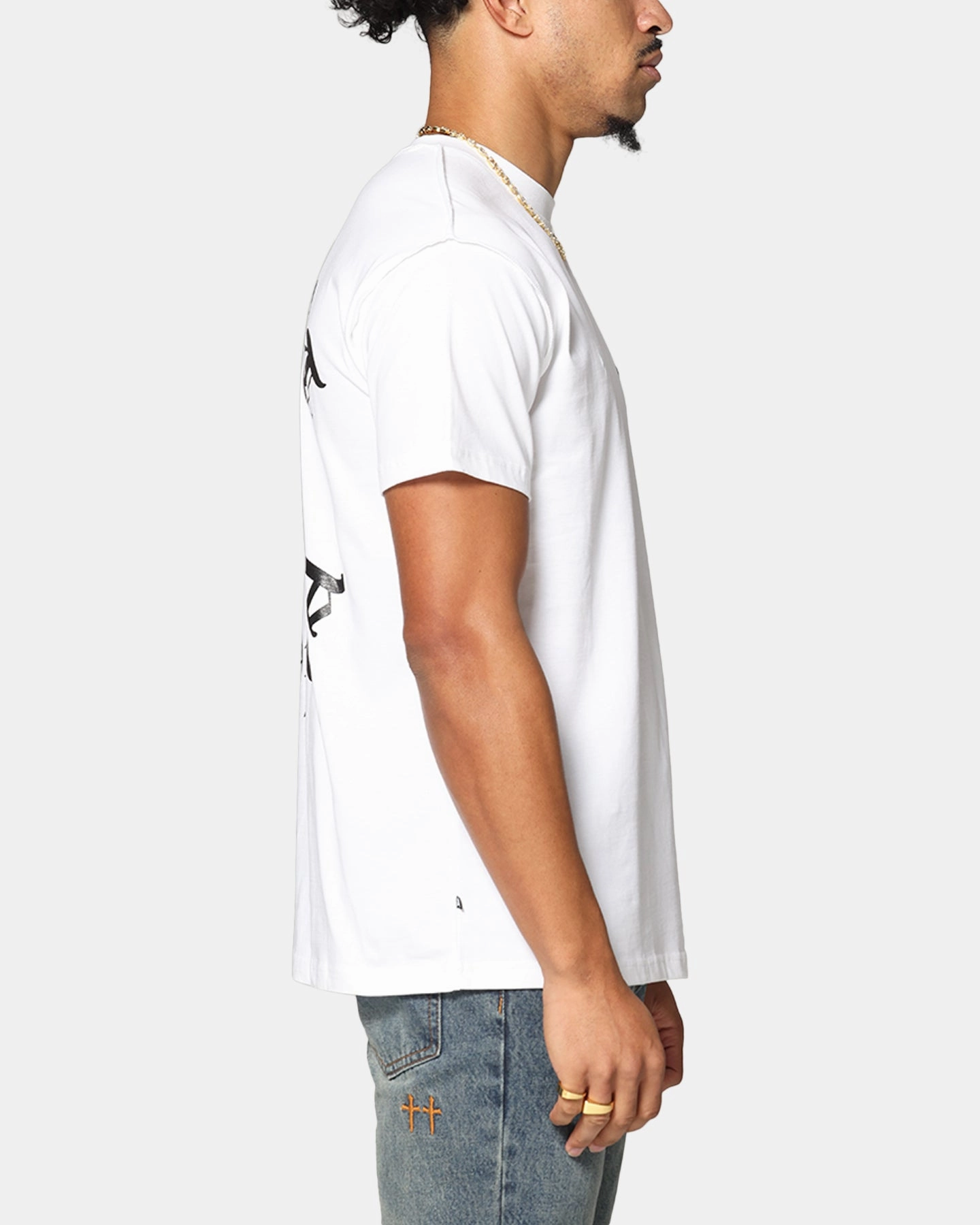 Casual everyday wear Premium Cotton Blend Saint Morta Mortal Lafayette T-Shirt White