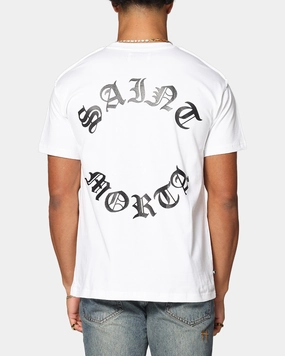 Saint Morta Mortal Lafayette T-Shirt White Longline Hemline