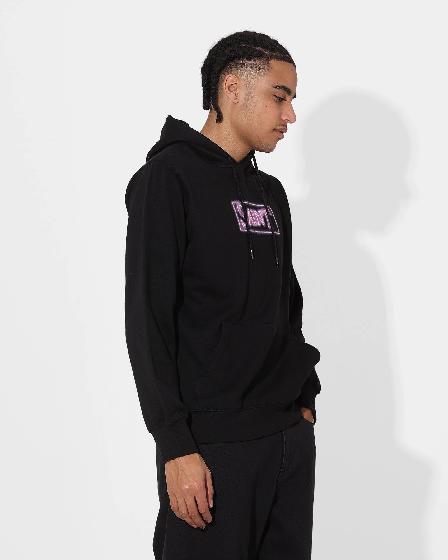 Position Saint Morta Neon Logo Hoodie Black