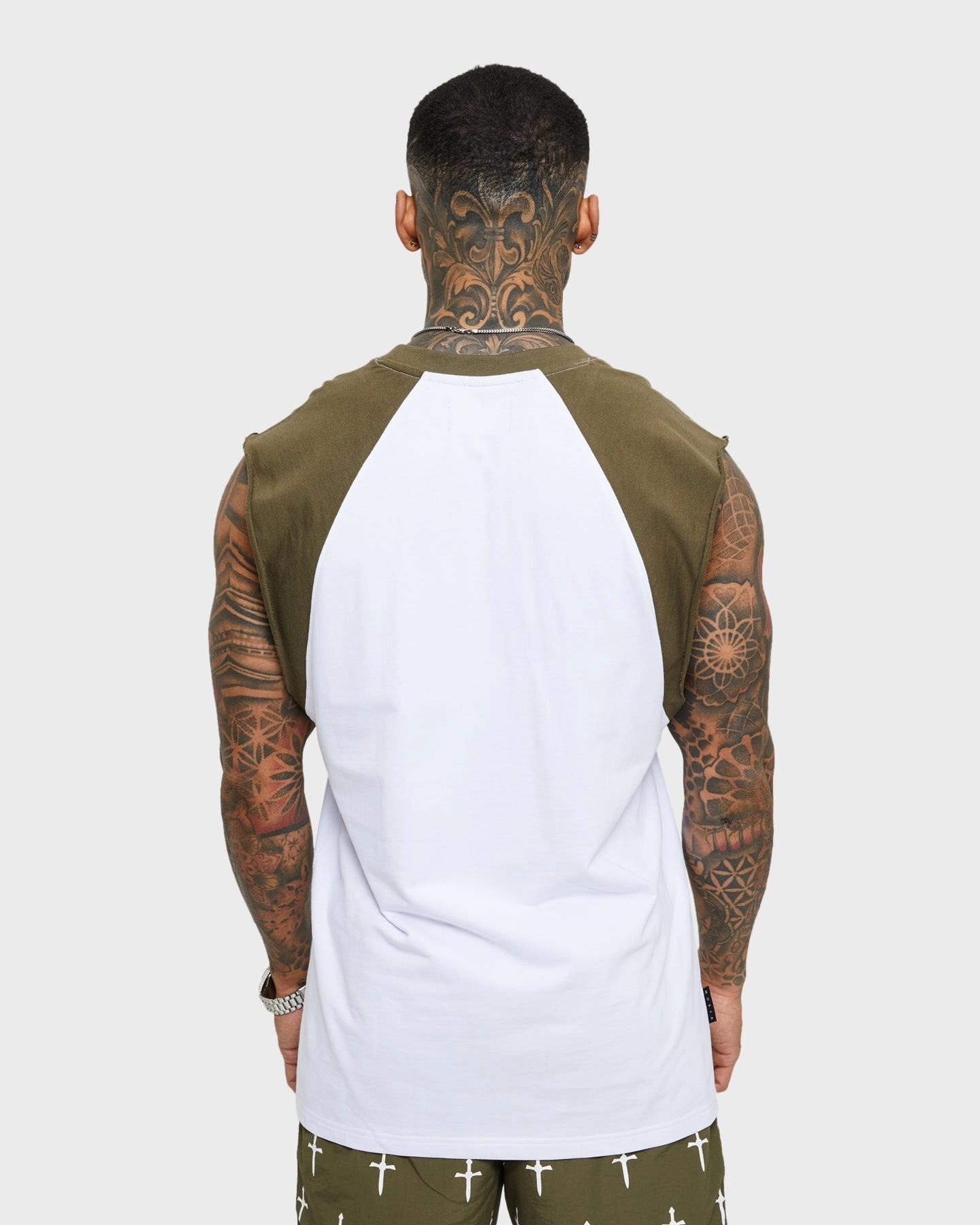 Saint Morta Numeraire Raglan Muscle T-Shirt Army Green Smart Comfort