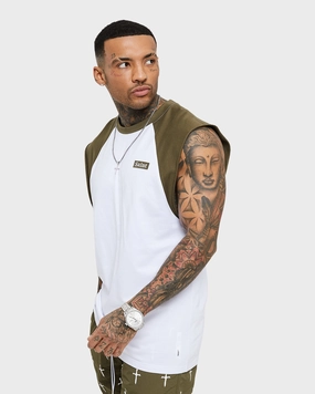 Saint Morta Numeraire Raglan Muscle T-Shirt Army Green Comfy Layering