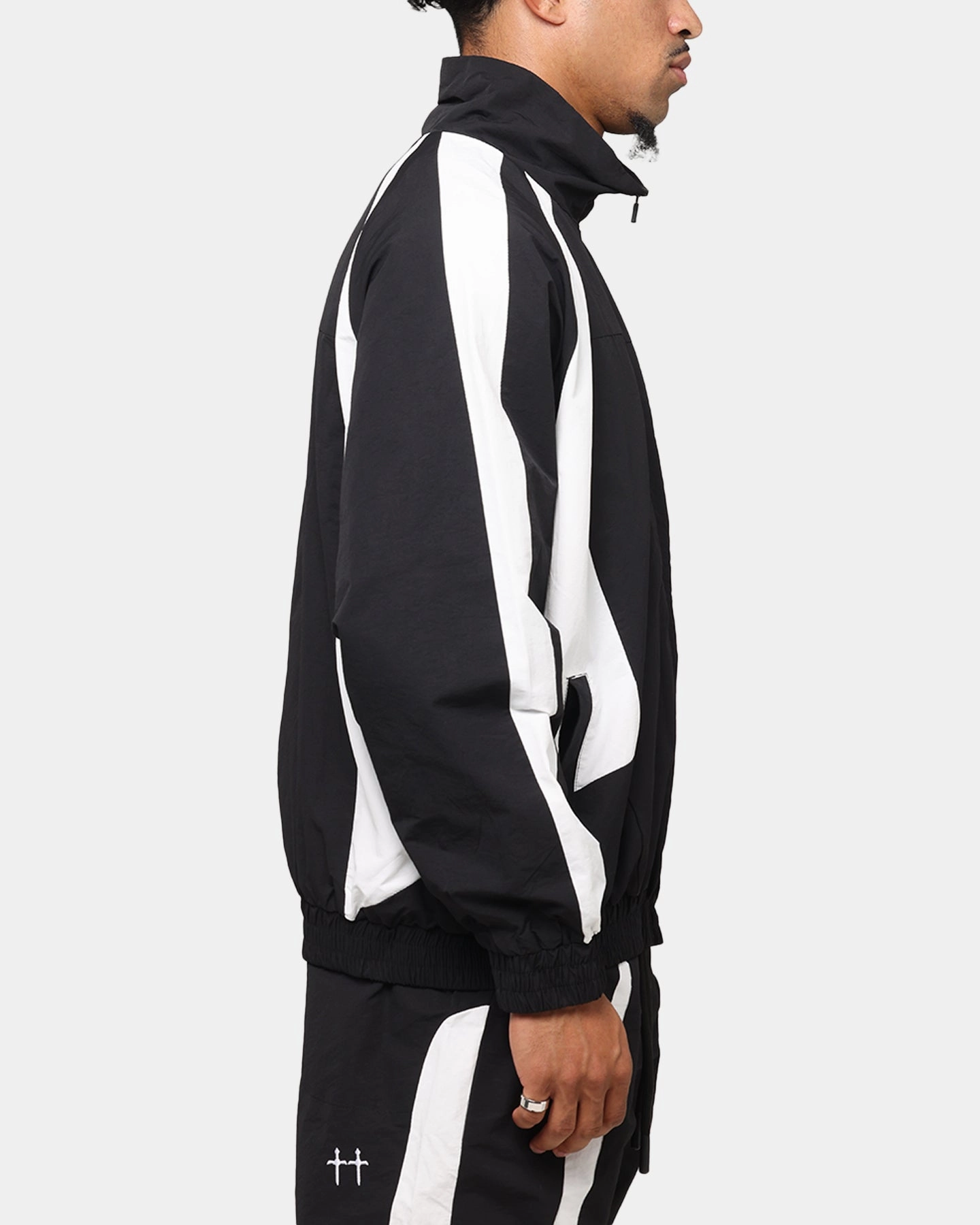 Saint Morta Oblivion Windbreaker Jacket Black/White SeamSealed Construction LowProfileLogo