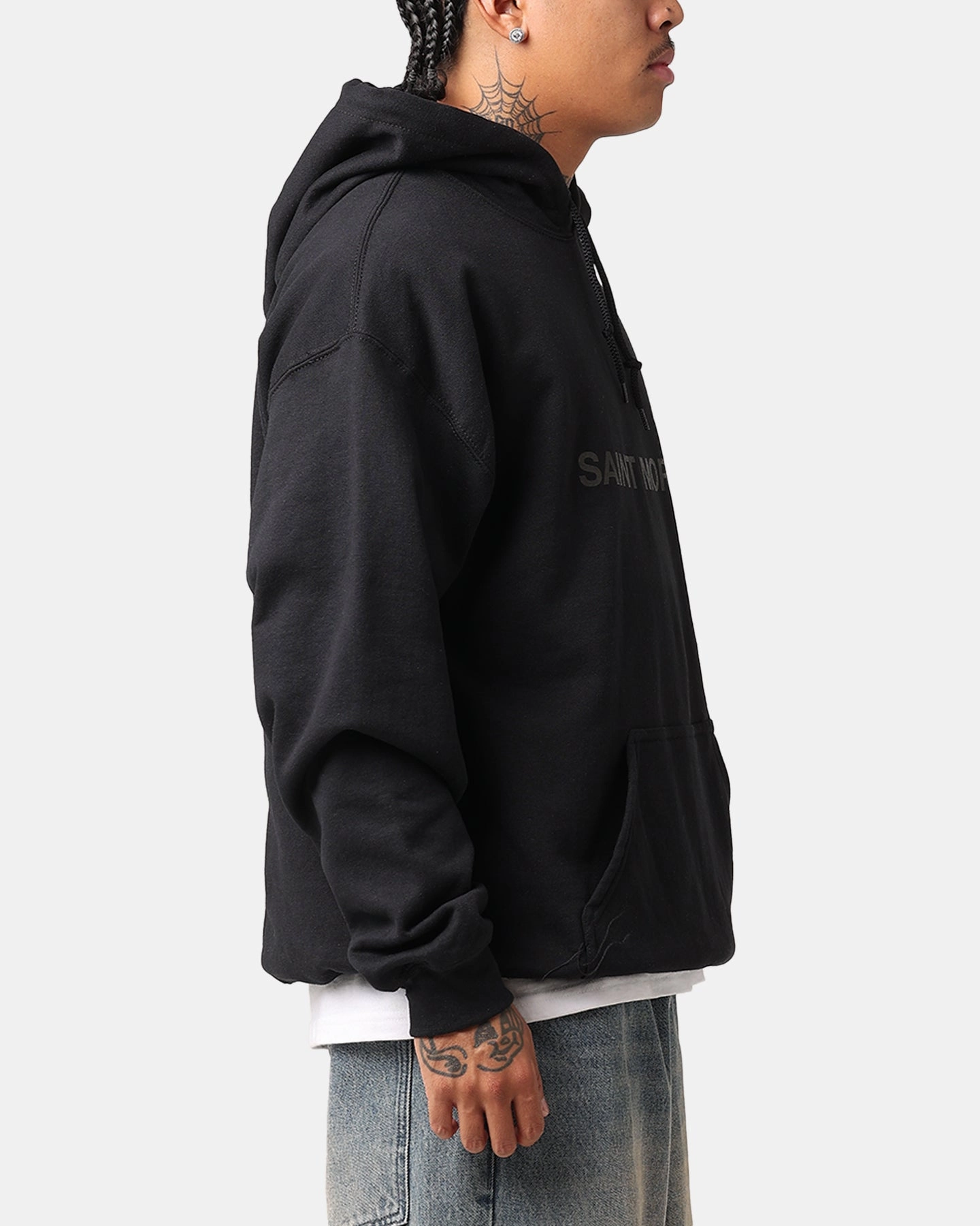 non adjustable Saint Morta Official Hoodie Black/Black