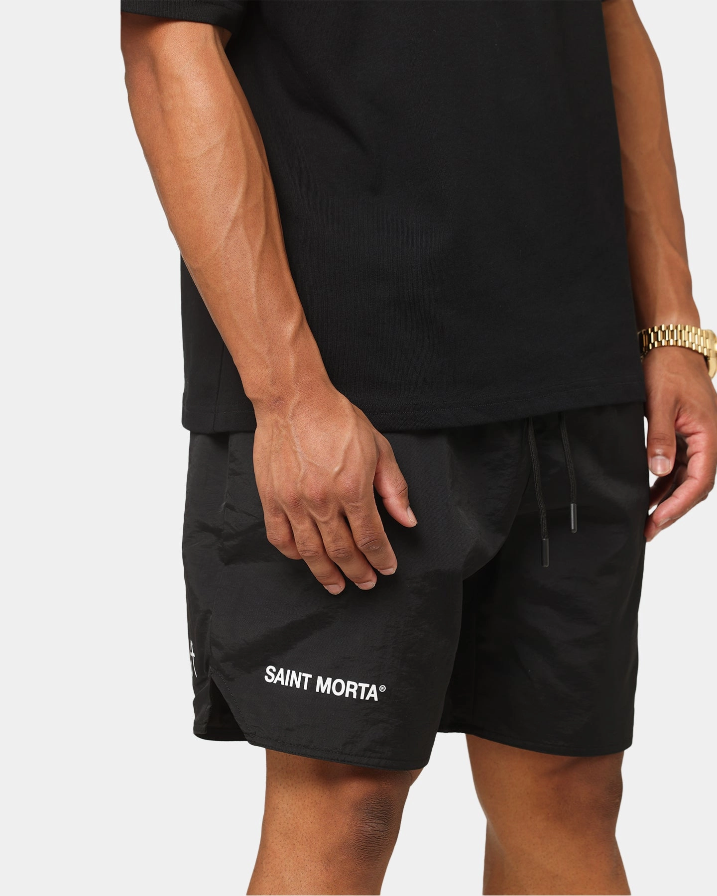 Saint Morta Official Nylon Shorts Black sustainable product