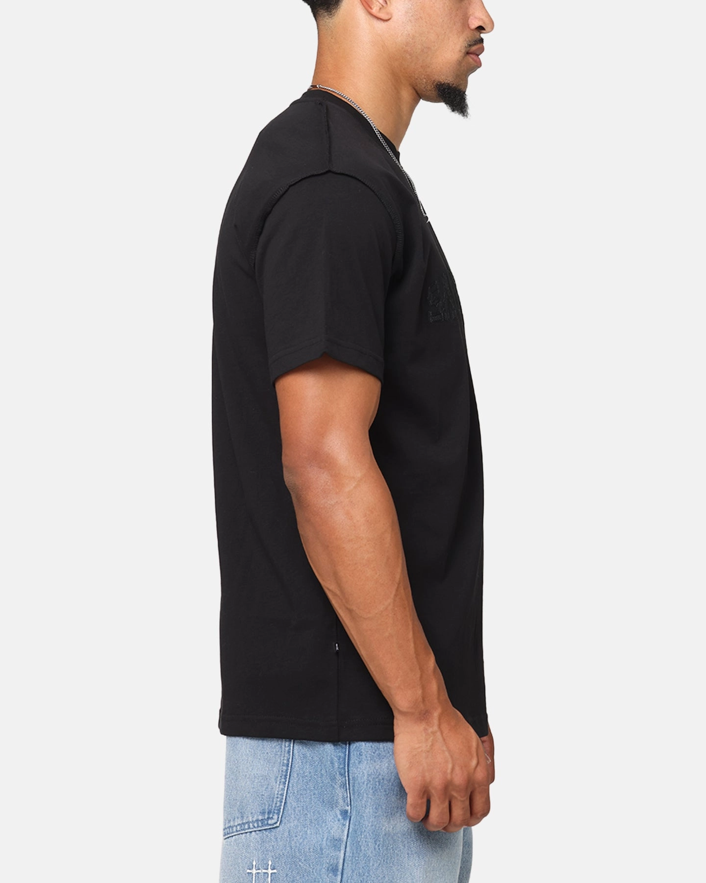 Casual Choice Wear Saint Morta Oklahoma Xweave Lafayette T-Shirt Black/Black