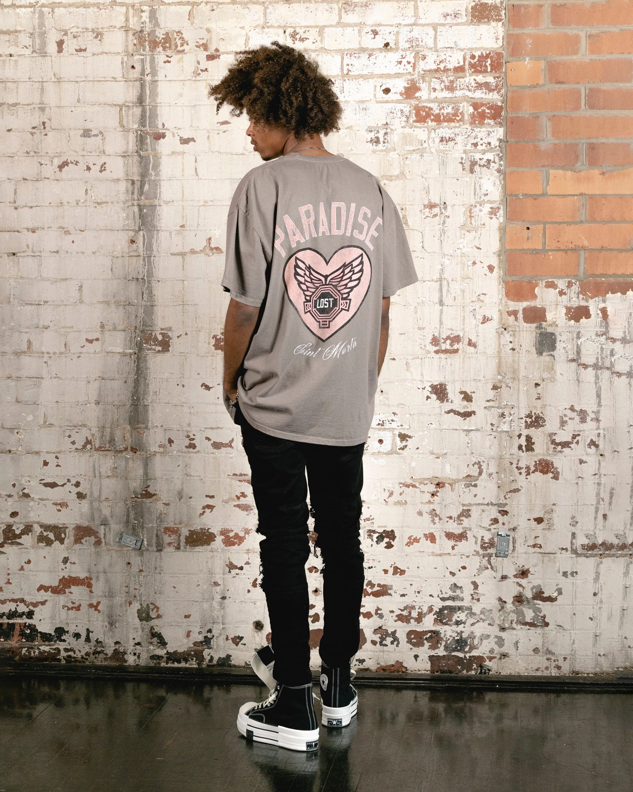 Saint Morta Paradise Lost Lafayette T-Shirt Vintage Brown black friday Fresh Style